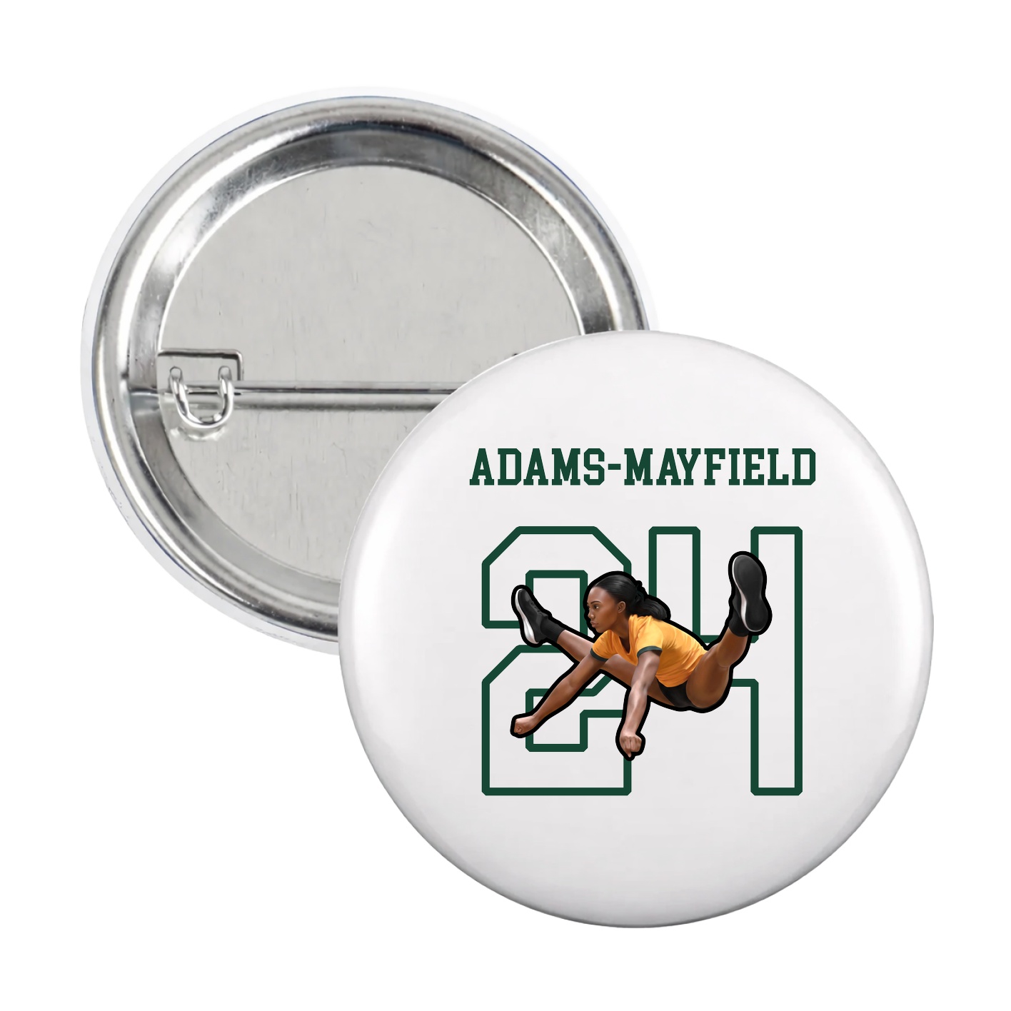 Game Day Button — Shirsey in White