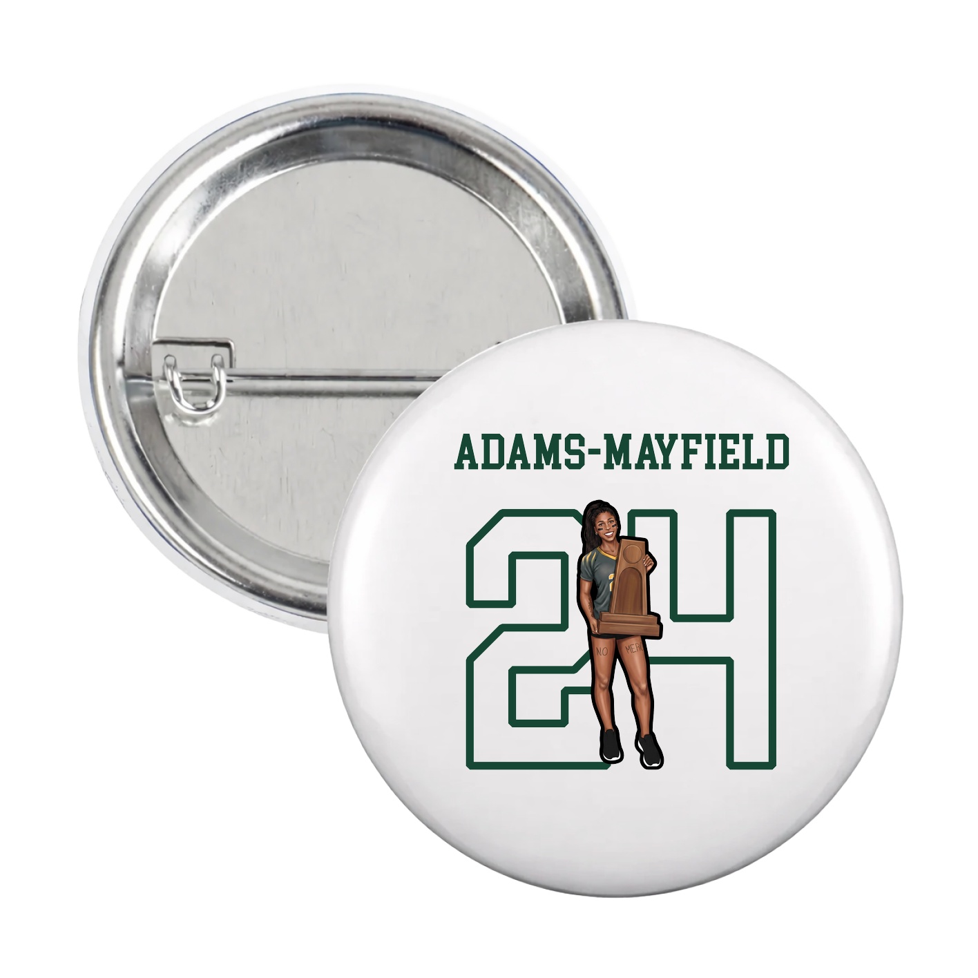 Game Day Button — Shirsey in White
