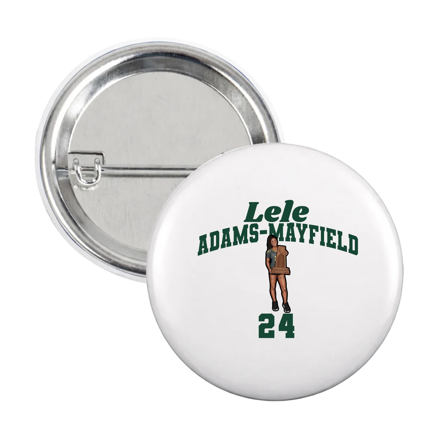 Game Day Button — Signature Arch in White