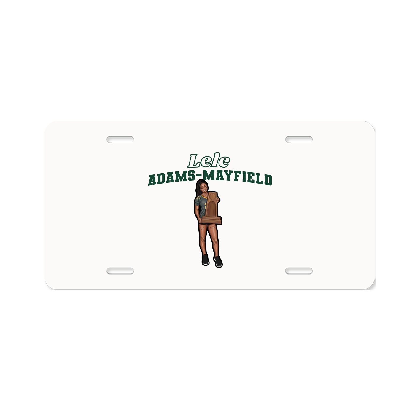 License Plate — Name Arch in Classic
