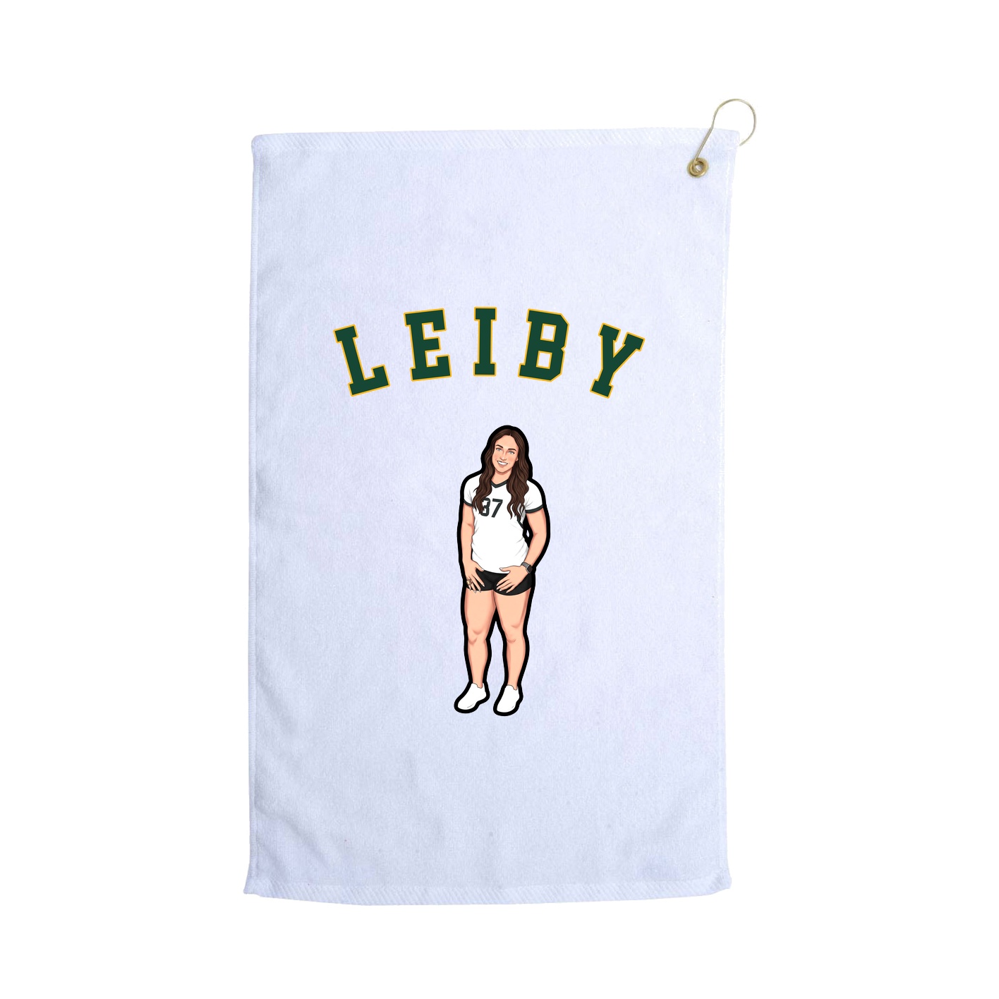 Golf Towel — Shirsey Arch in White