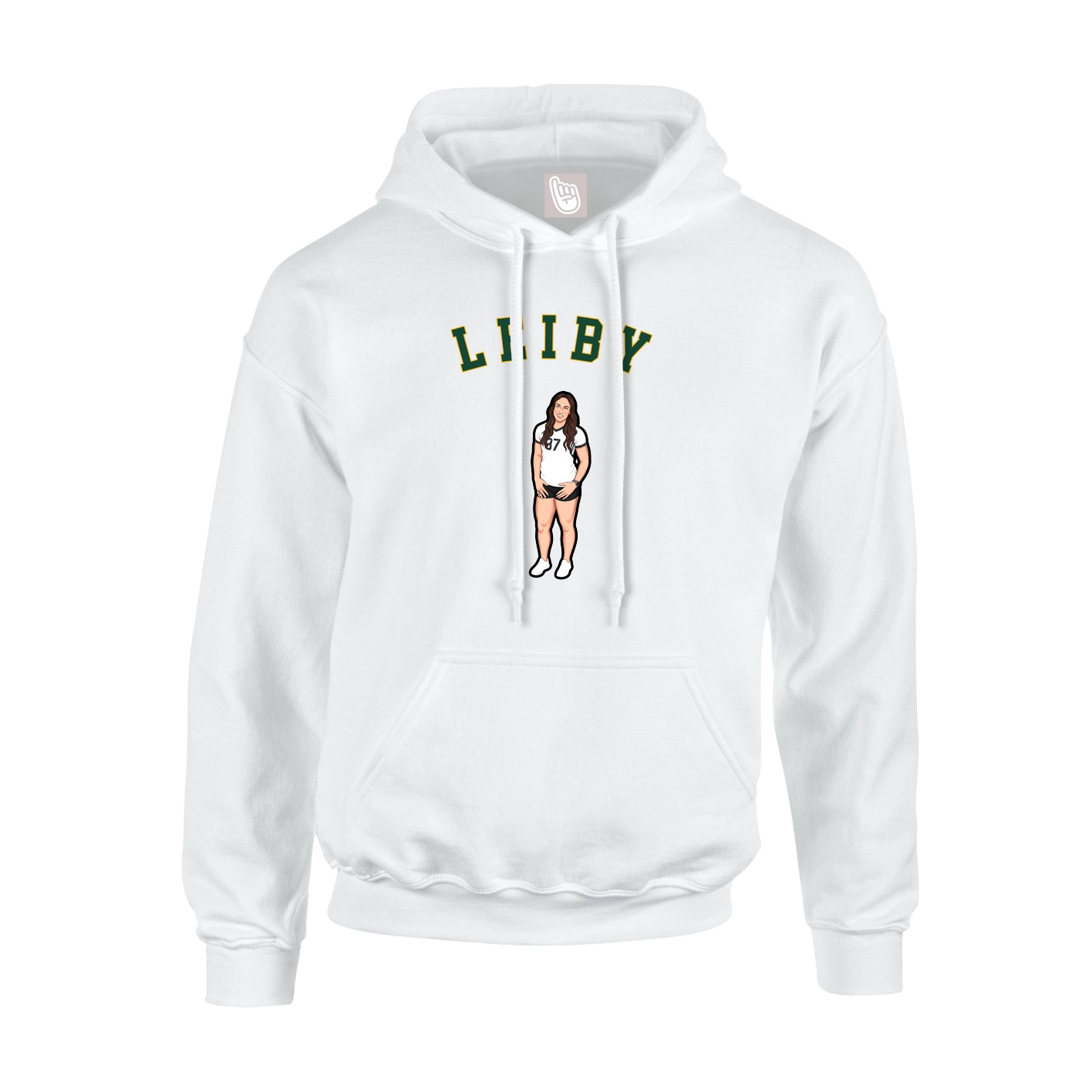 Youth Hoodie — Shirsey Arch in White