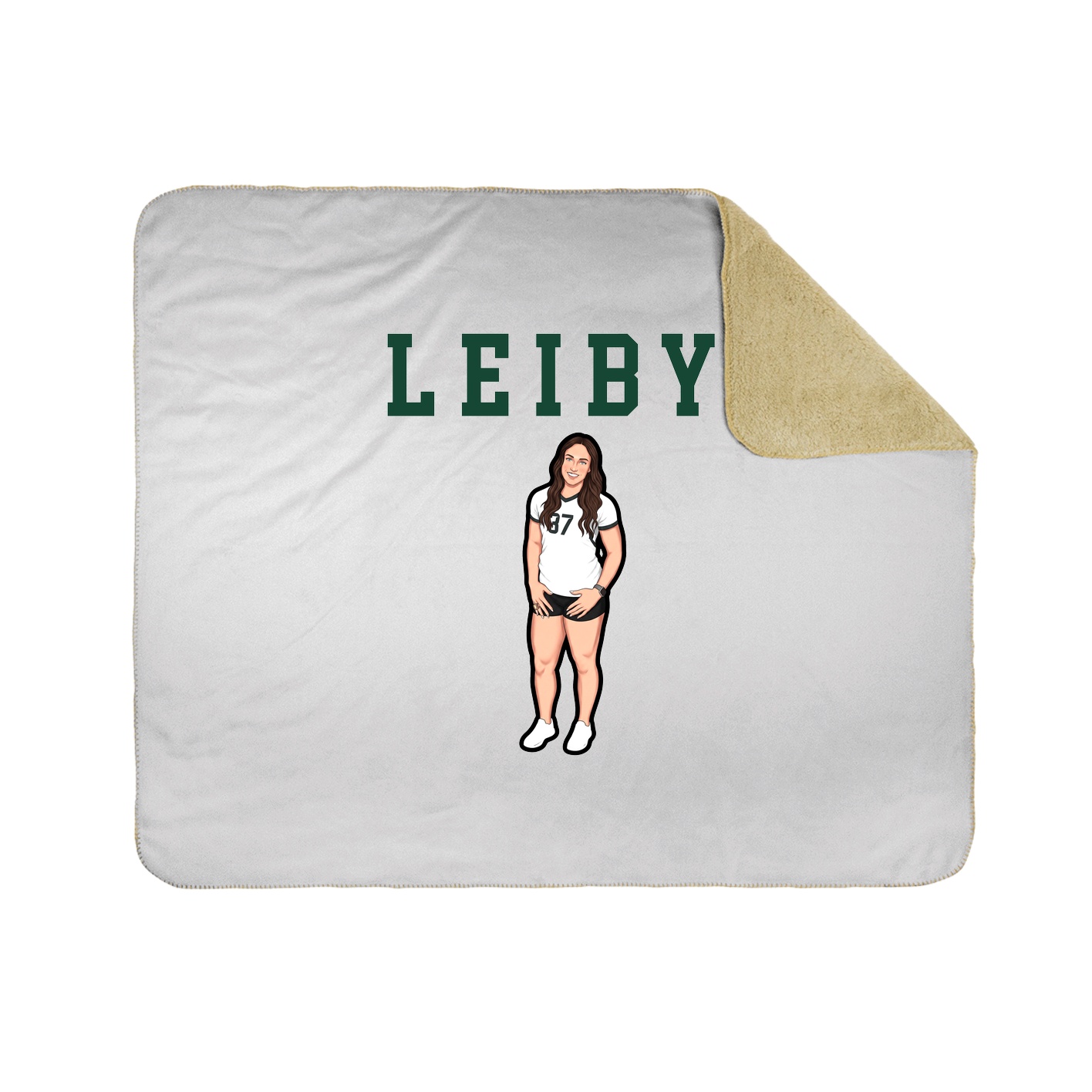 Throw Blanket — Shirsey in White