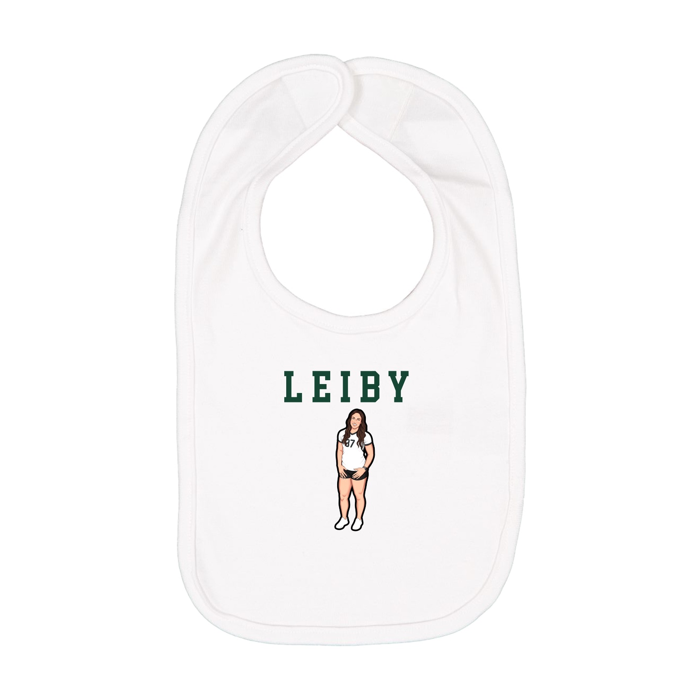 Infant Bib — Shirsey in White