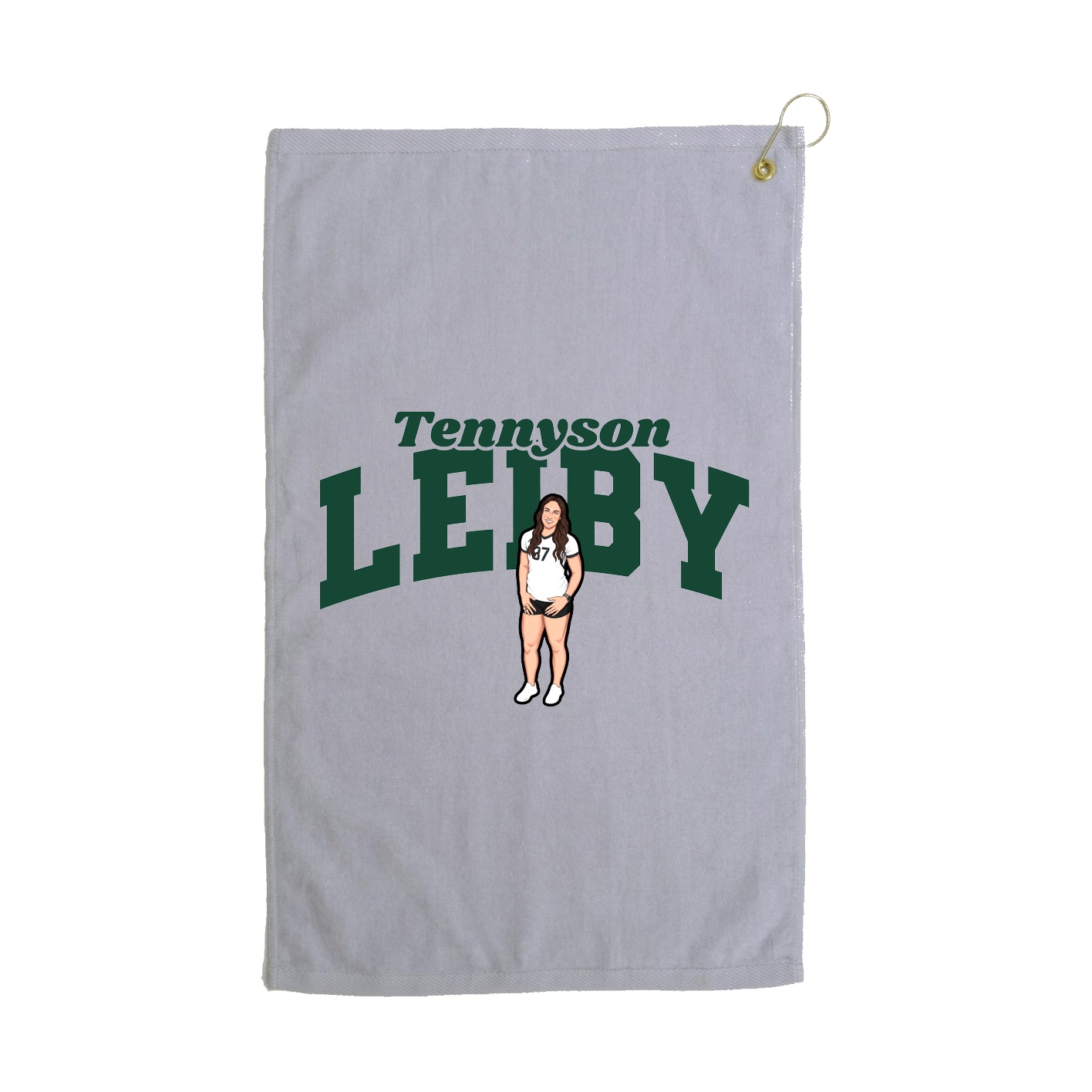 Golf Towel — Signature Arch in Grey