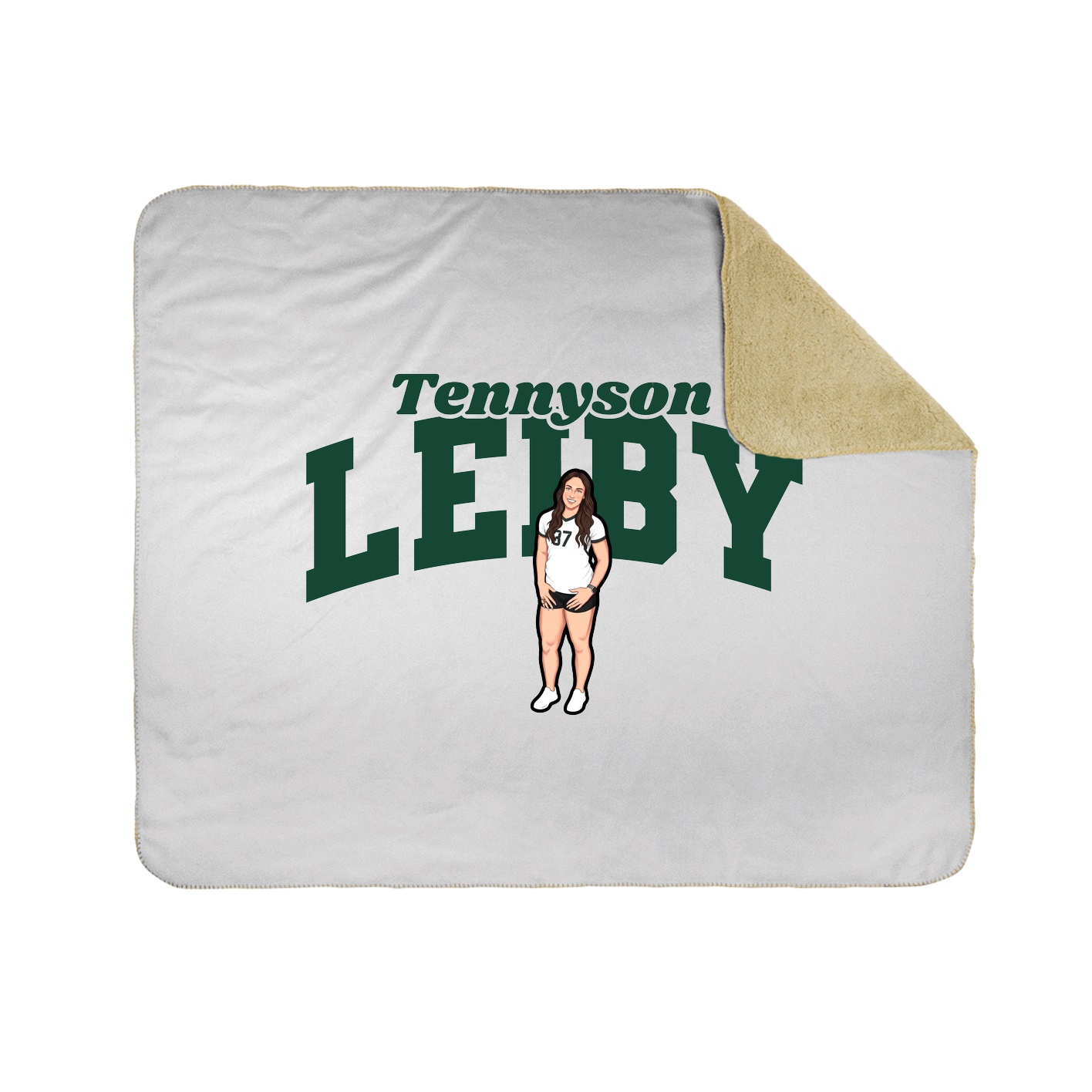 Throw Blanket — Signature Arch in White