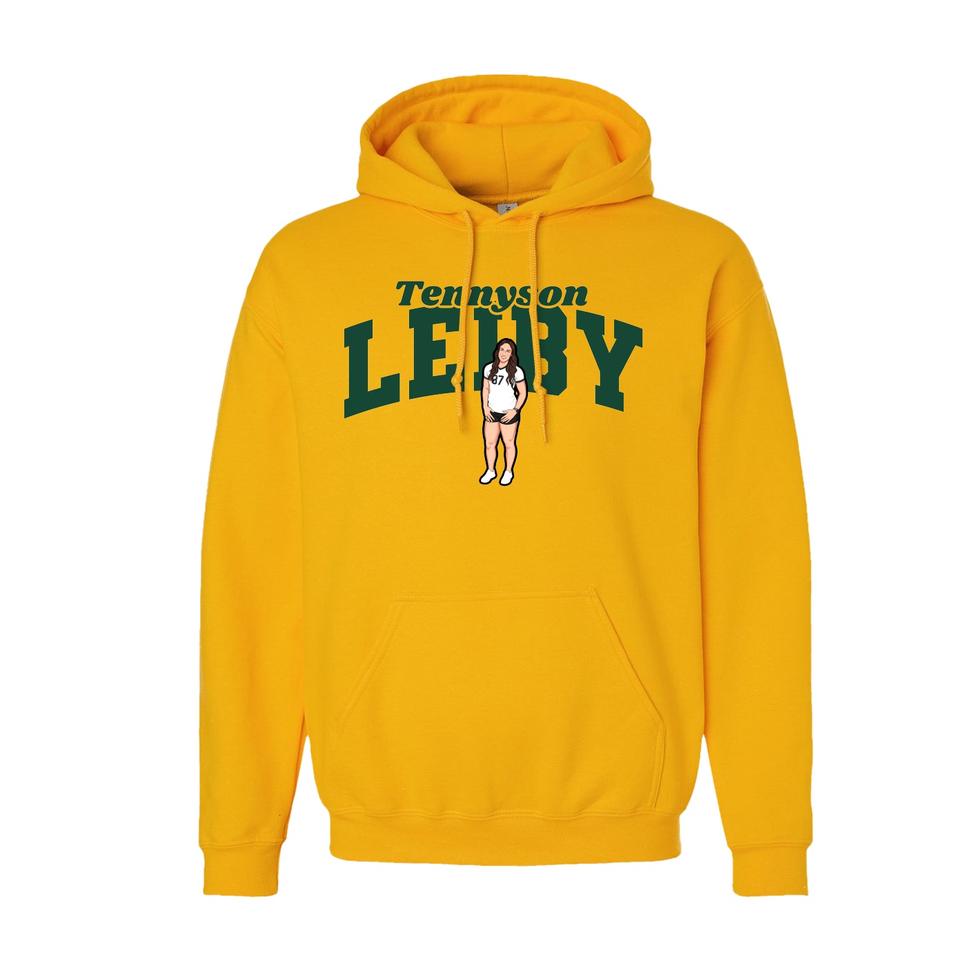 Hoodie — Signature Arch in Gold