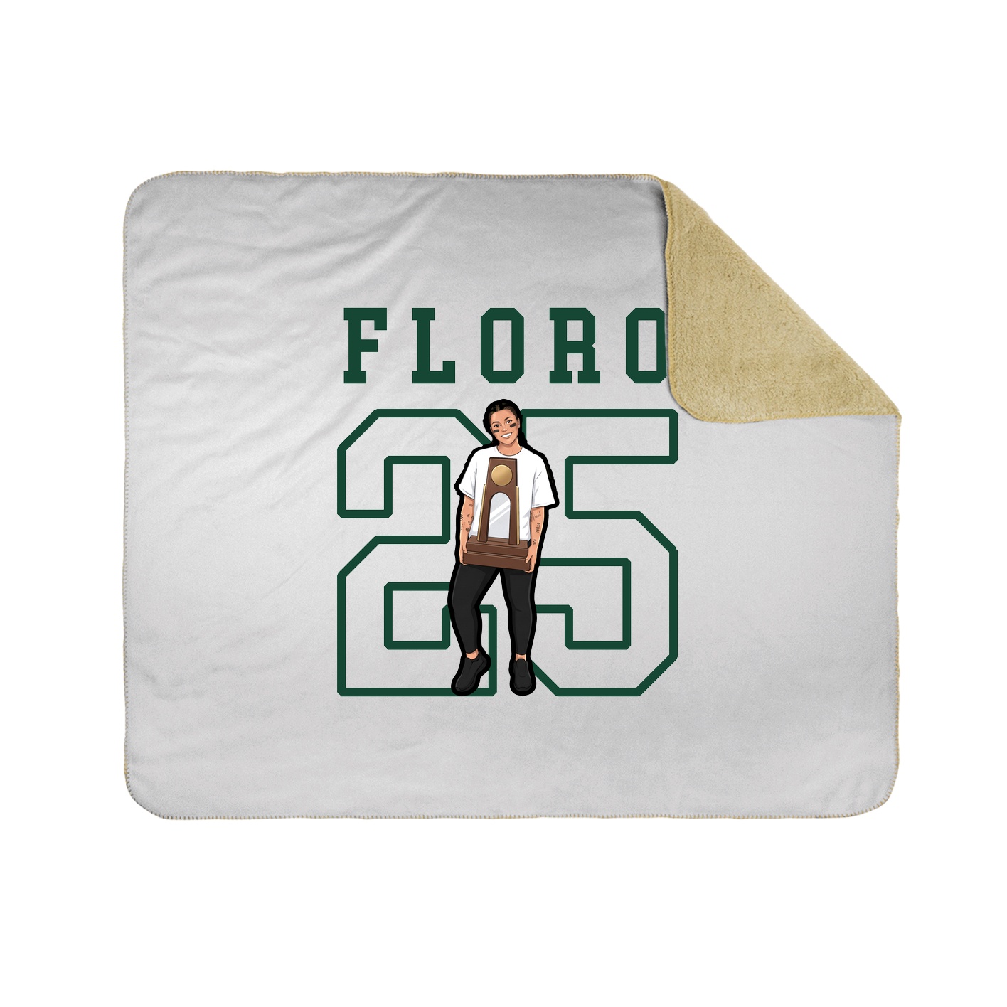 Throw Blanket — Shirsey in White