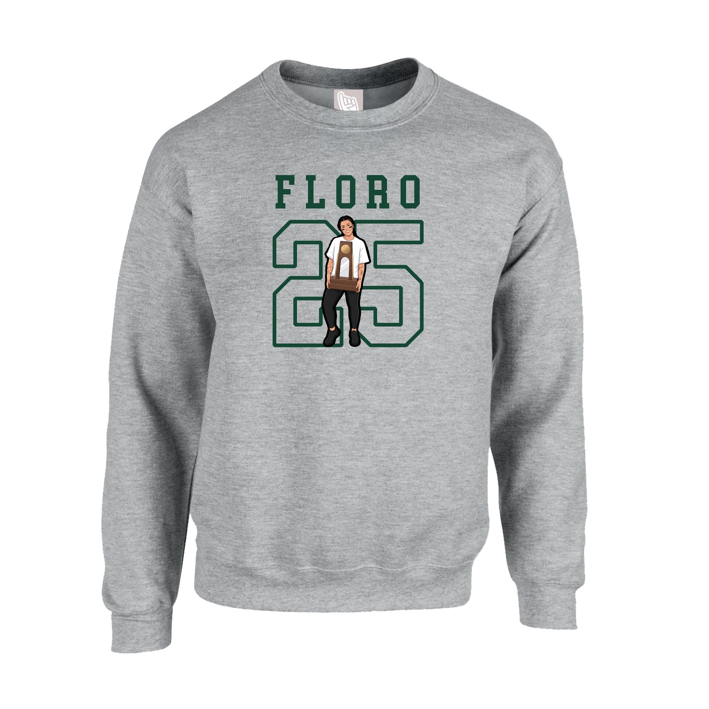 Fleece Crew — Shirsey in Grey