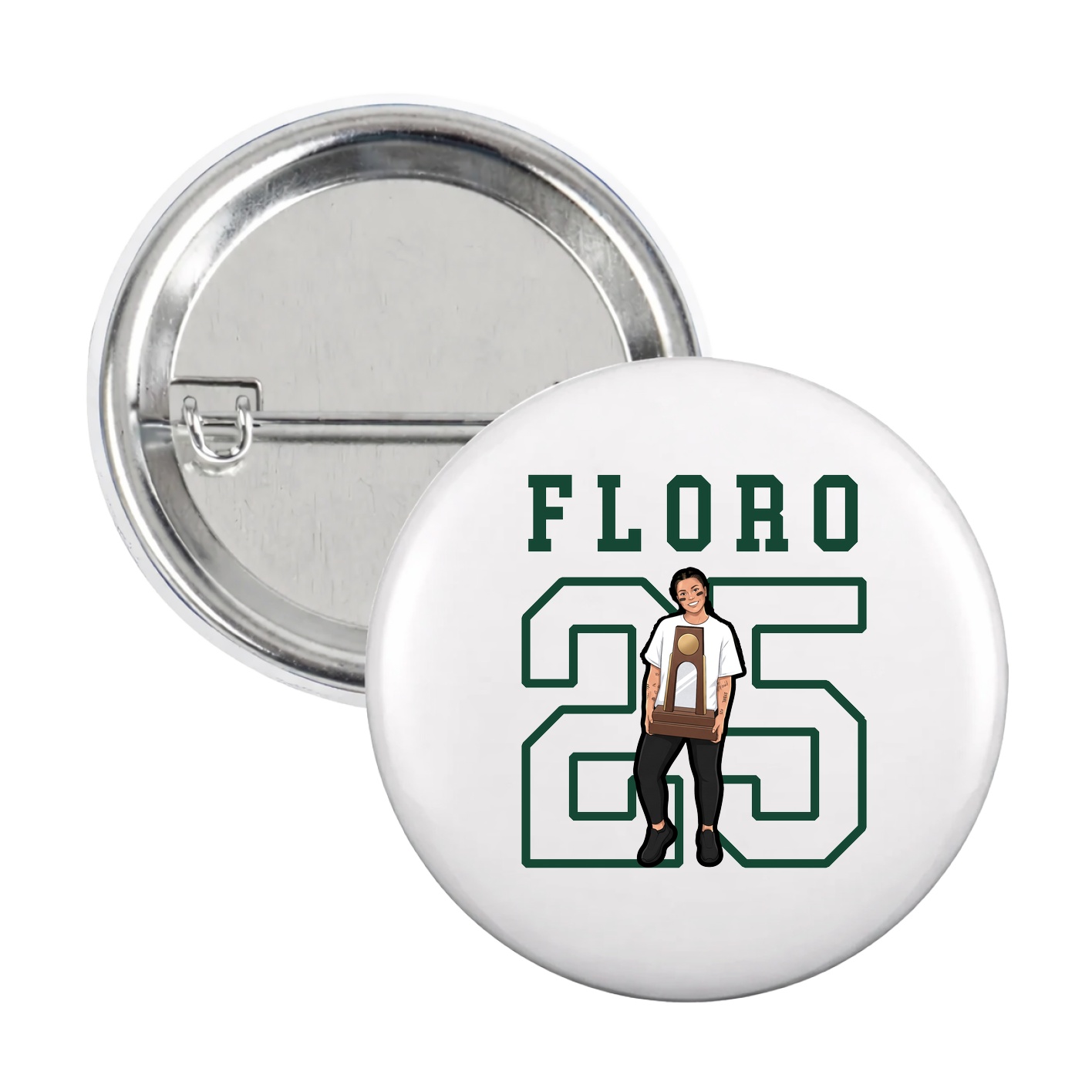 Game Day Button — Shirsey in White