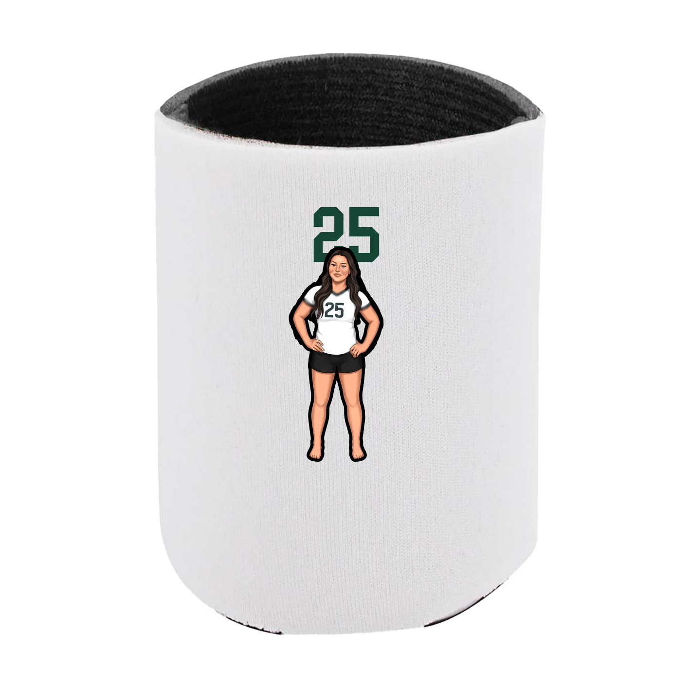 Can Holder — Number Top in White