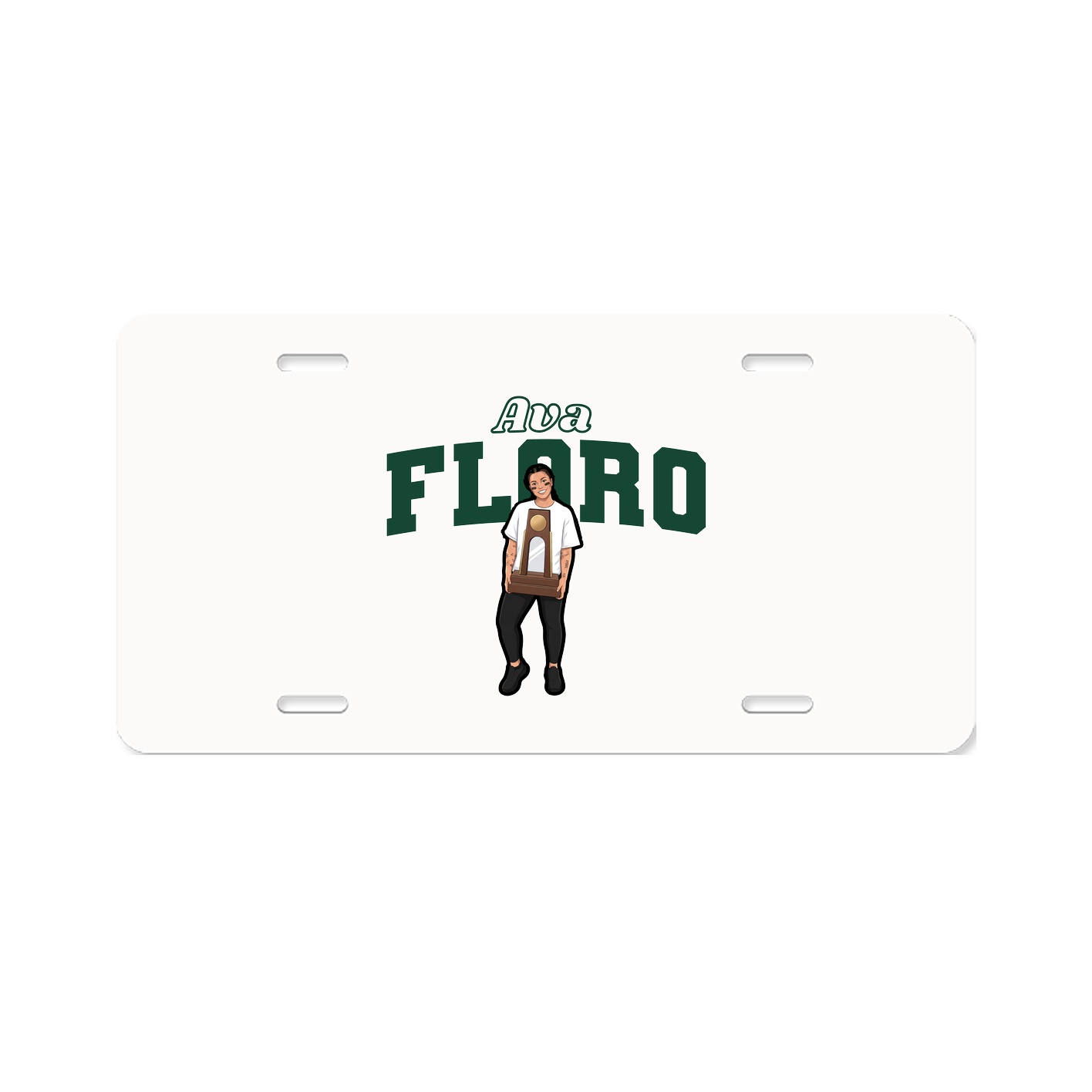 License Plate — Name Arch in Classic