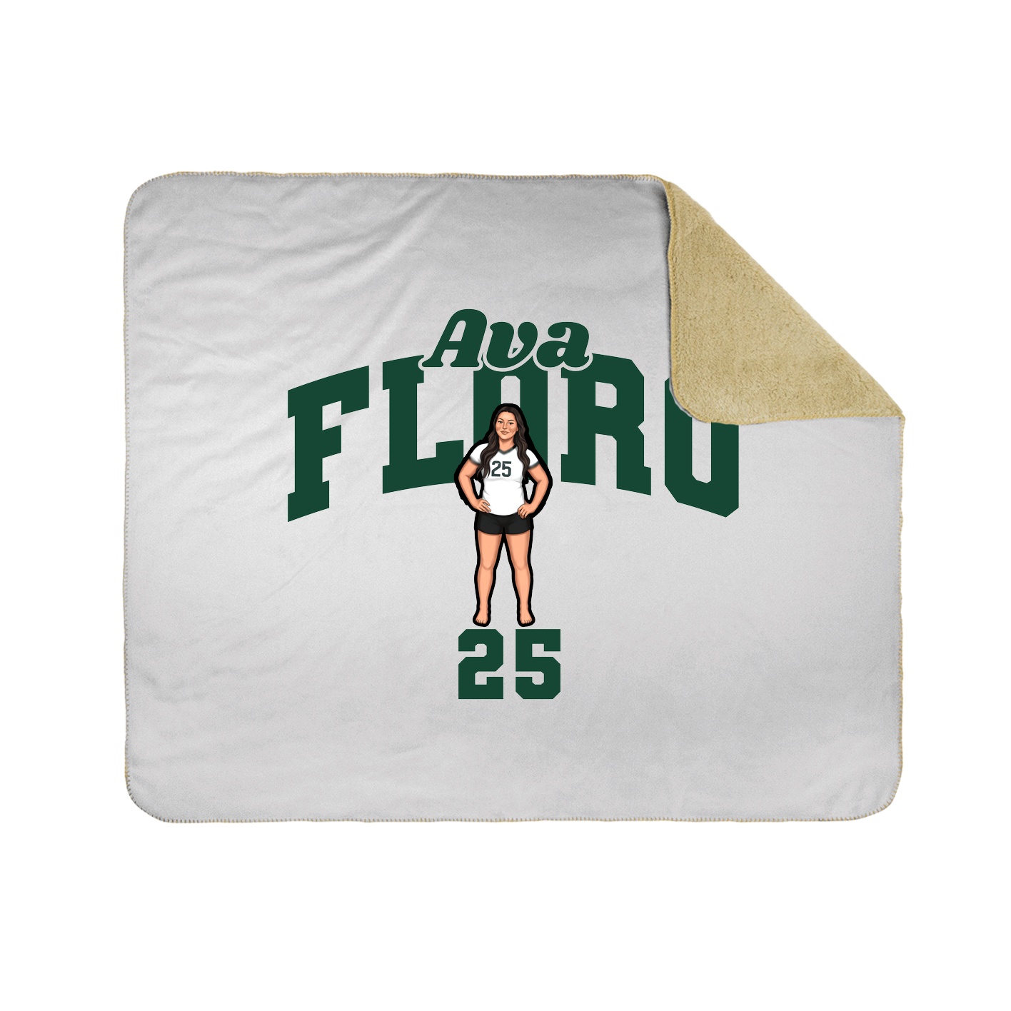 Throw Blanket — Signature Arch in White