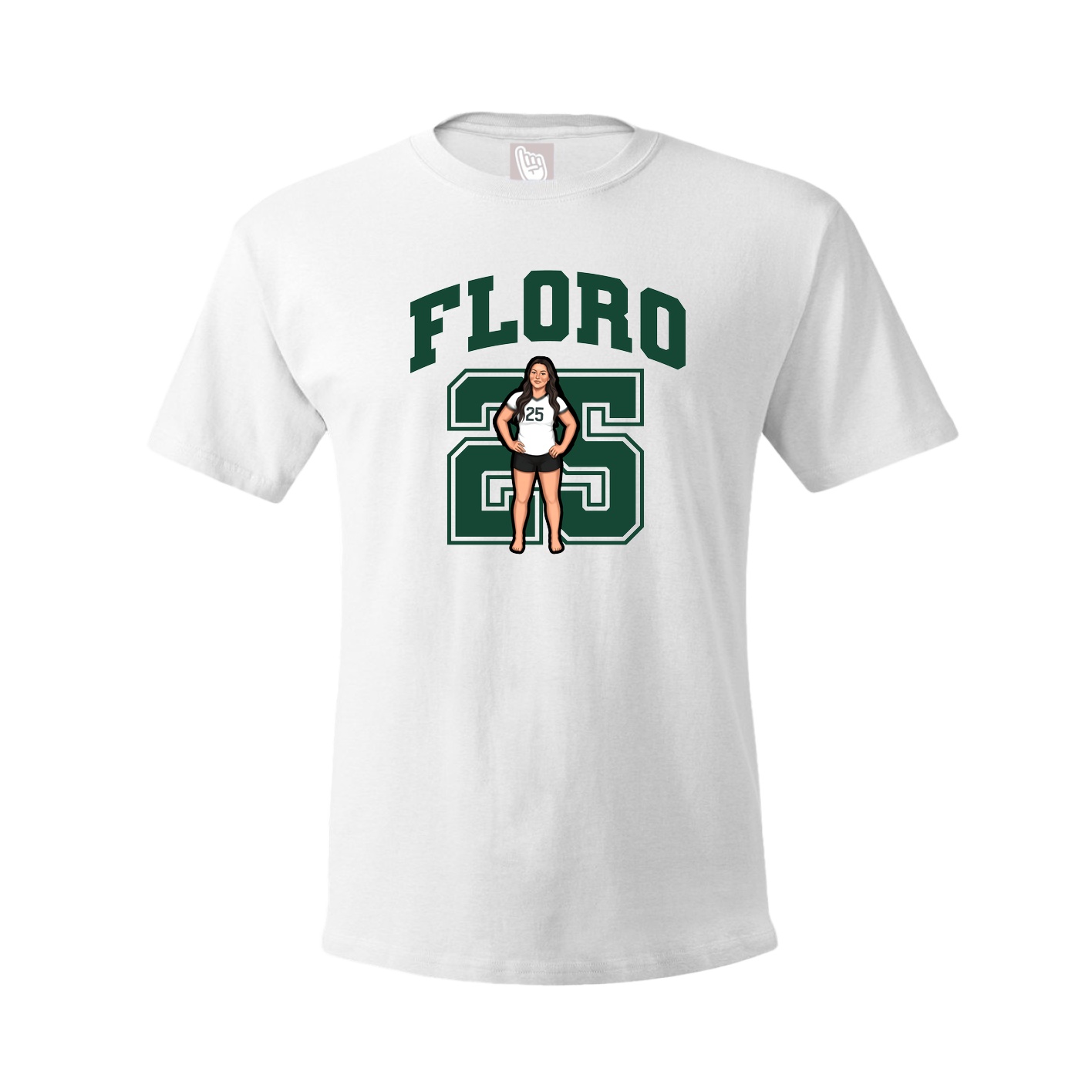 Tee — Number in White
