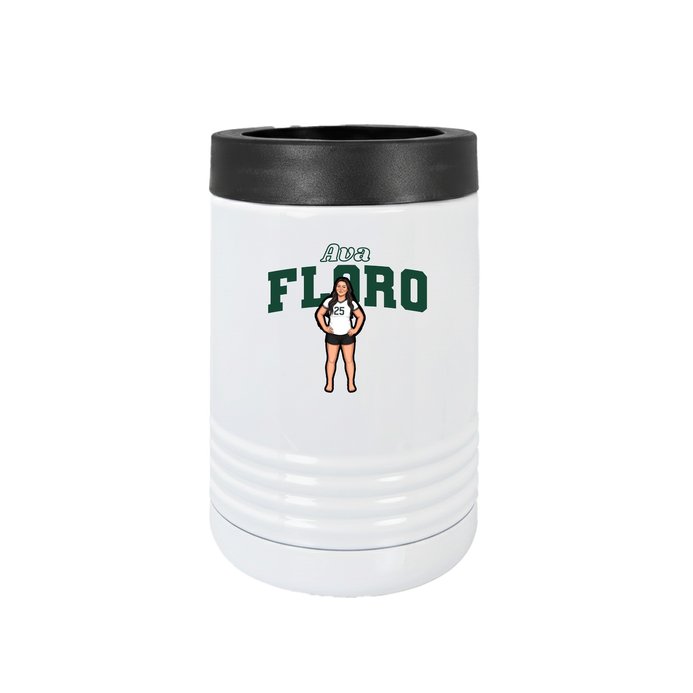 Beverage Holder — Name Arch in White