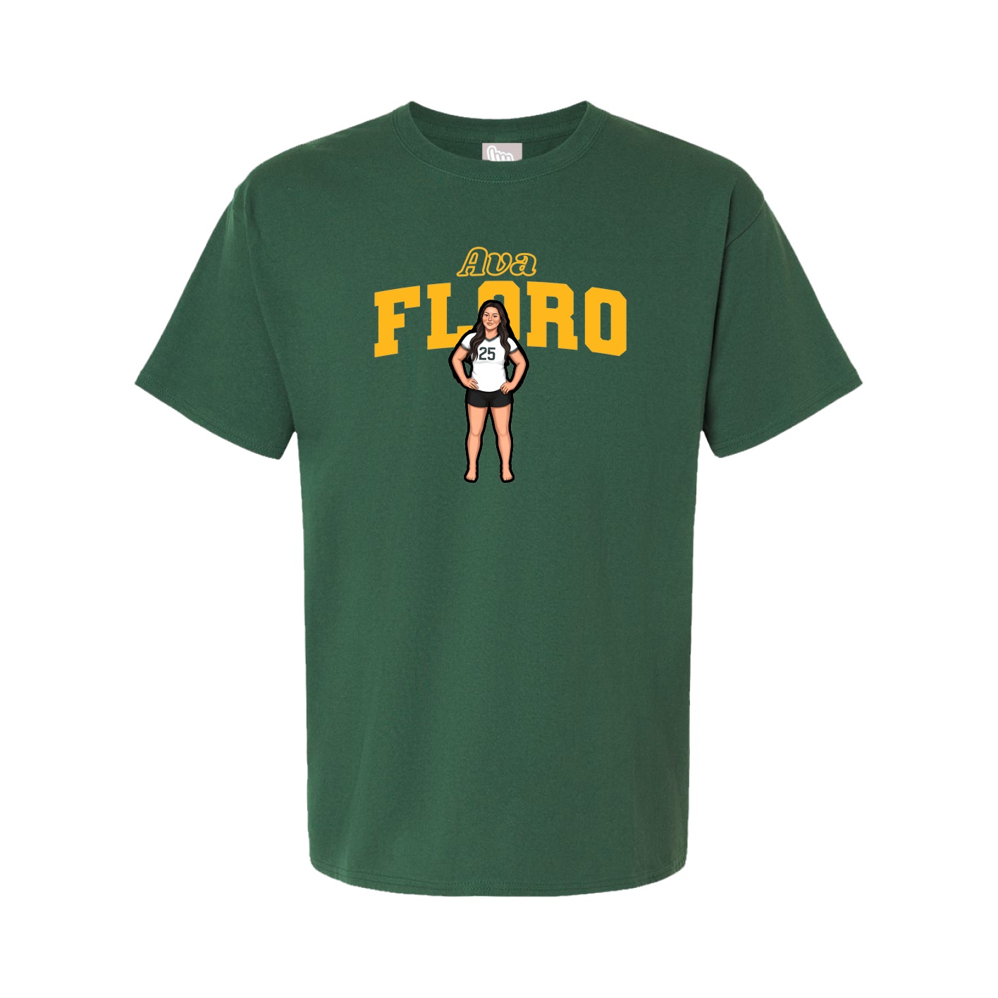 Youth Tee — Name Arch in Green