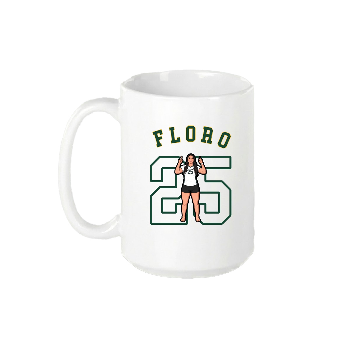 15oz Coffee Mug — Shirsey Arch in White