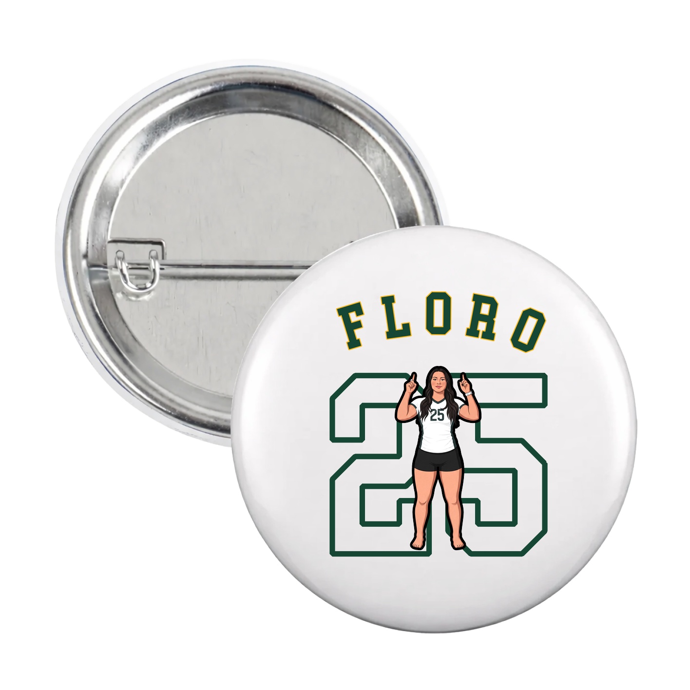 Game Day Button — Shirsey Arch in White