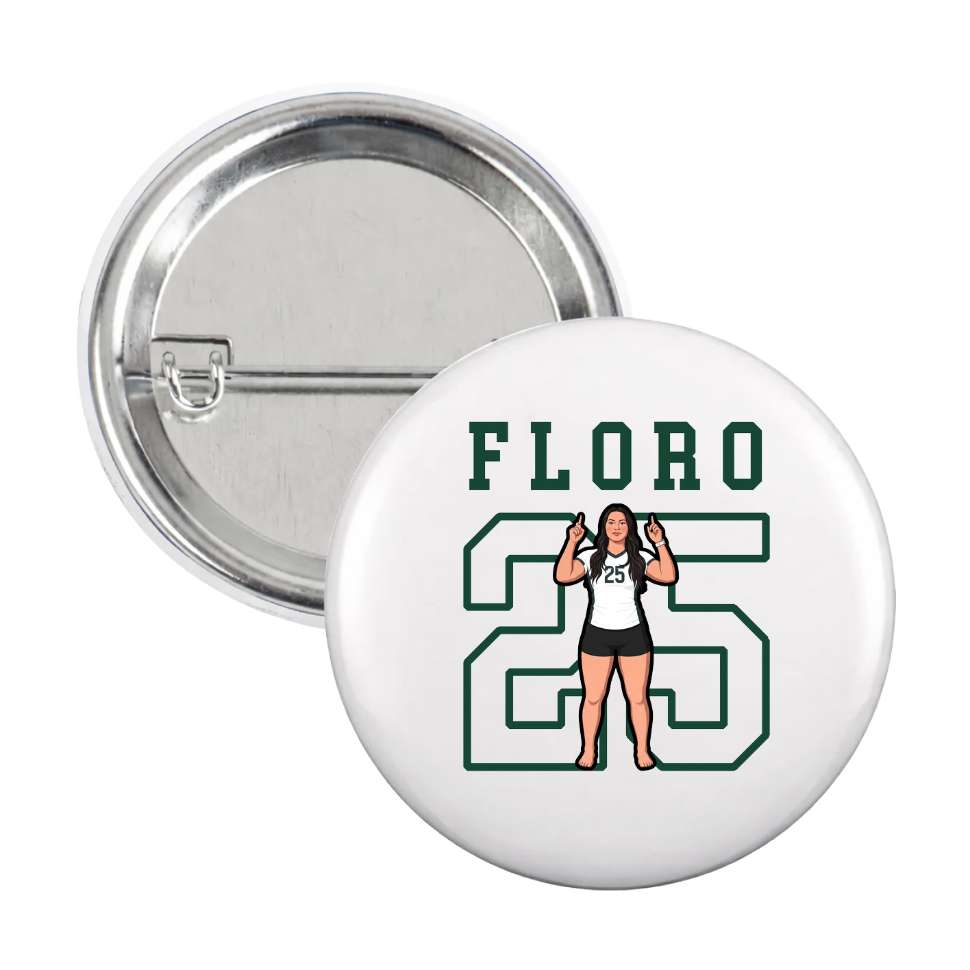 Game Day Button — Shirsey in White
