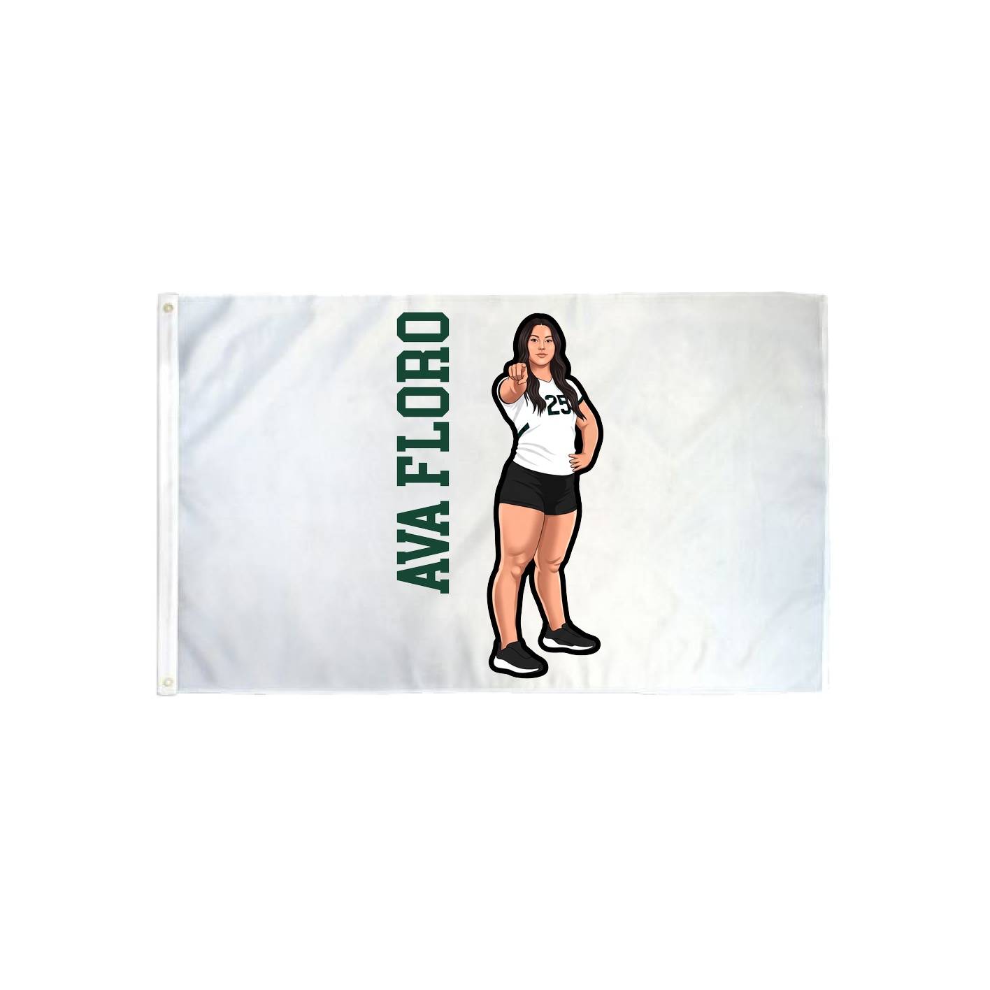 3x5 Flag — Name Vertical in Classic