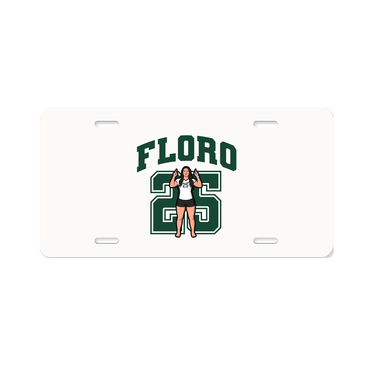 License Plate — Number in Classic