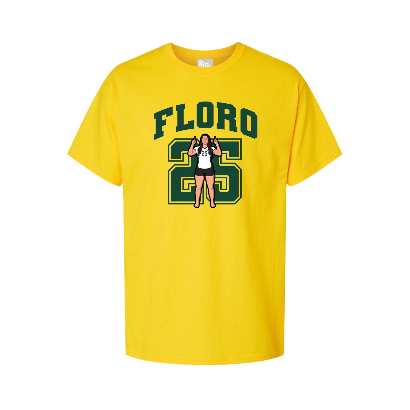 Youth Tee — Number in Gold