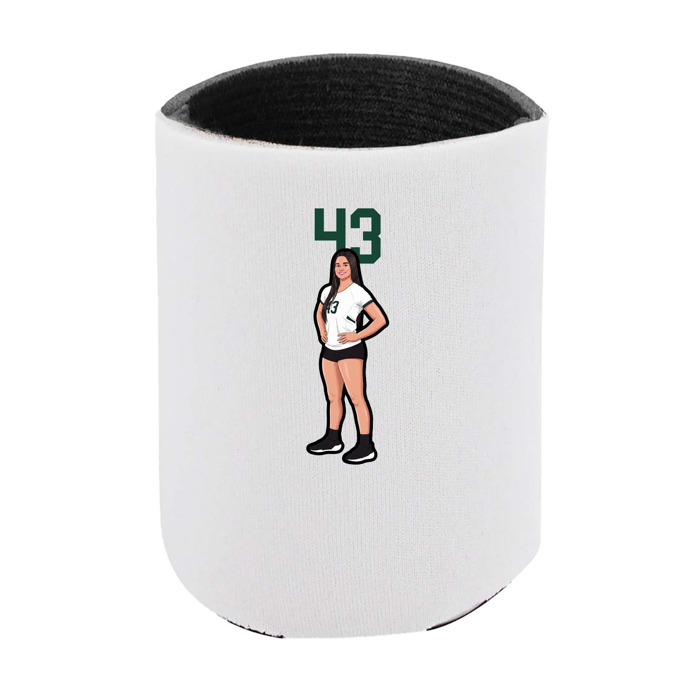 Can Holder — Number Top in White