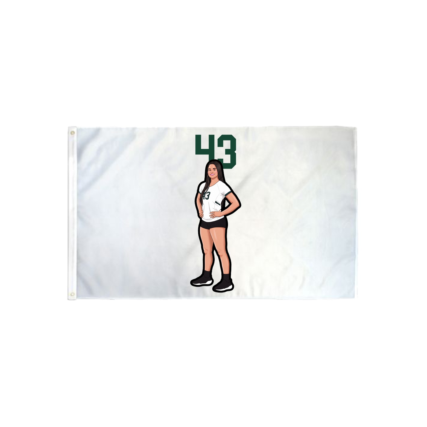 3x5 Flag — Number Top in Classic