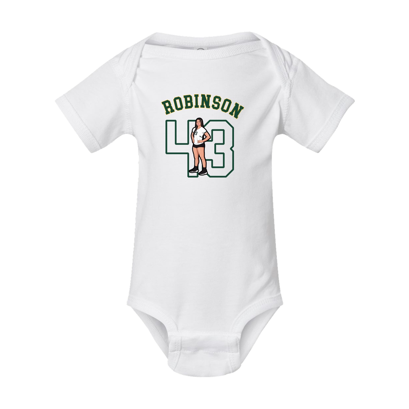 Baby Onesie — Shirsey Arch in White