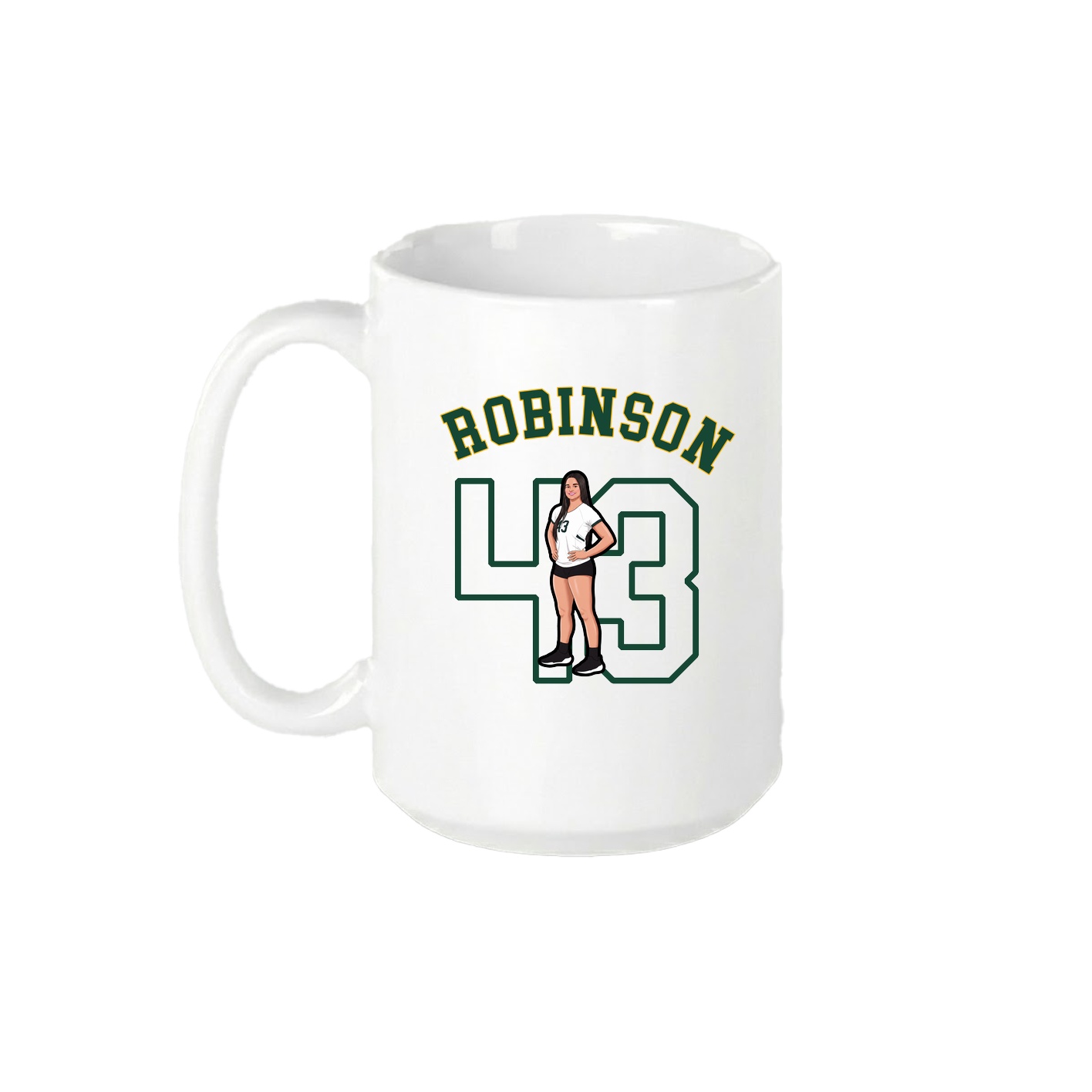 15oz Coffee Mug — Shirsey Arch in White