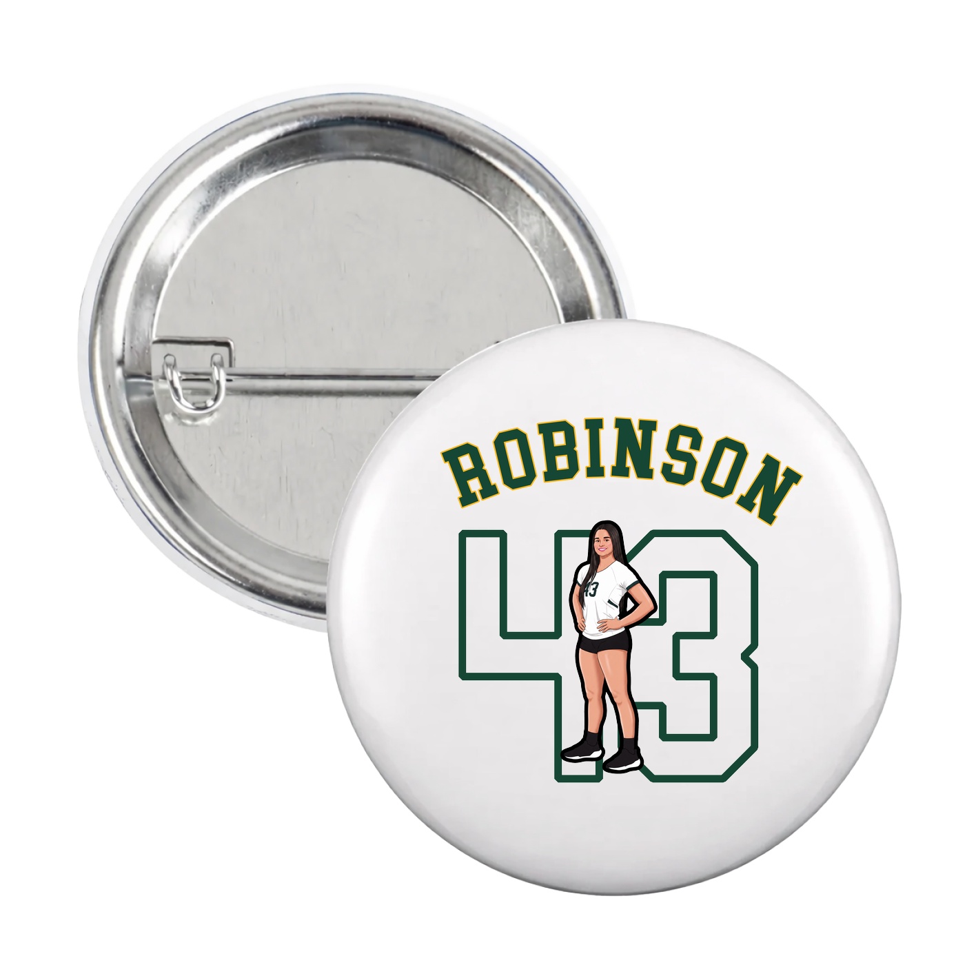 Game Day Button — Shirsey Arch in White
