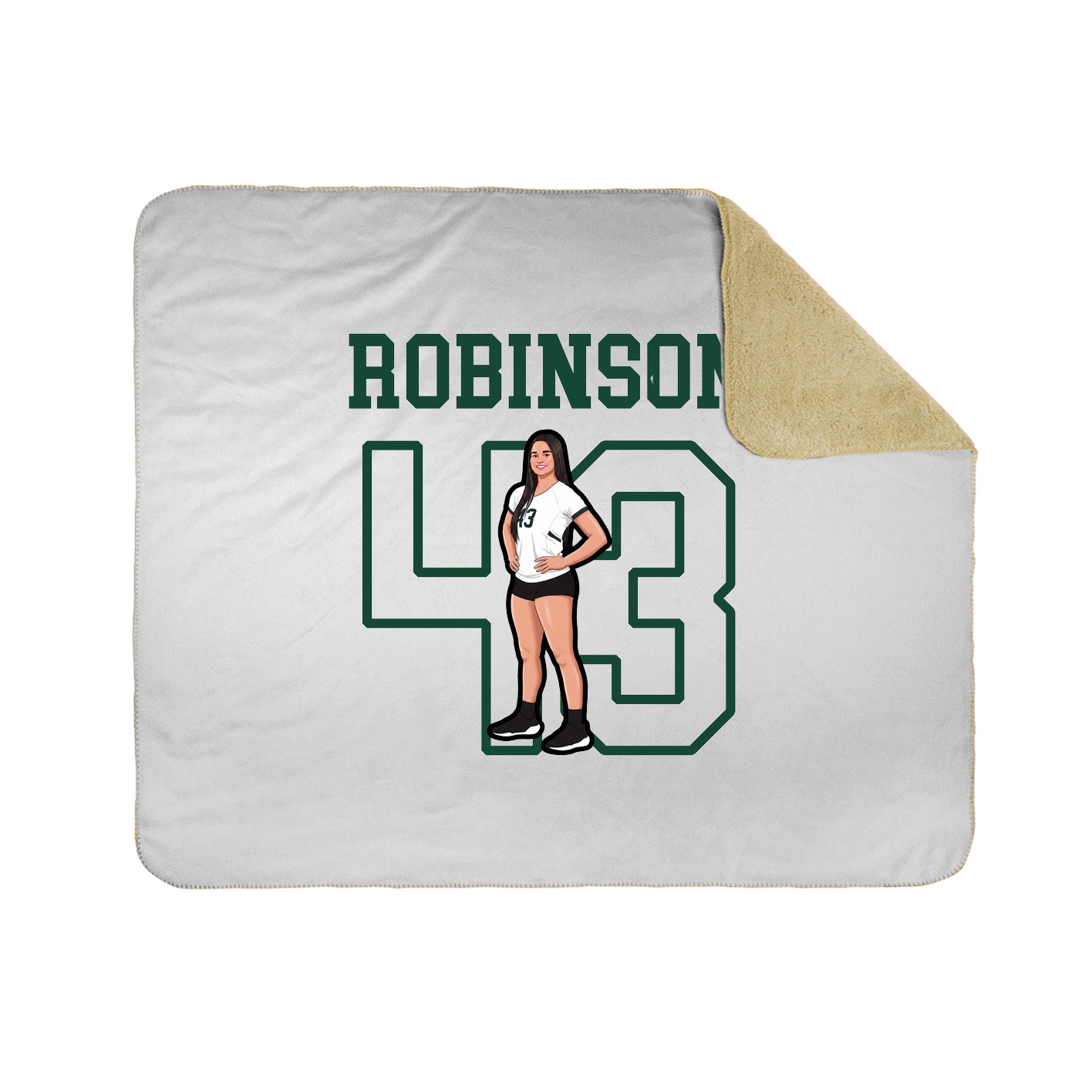 Throw Blanket — Shirsey in White