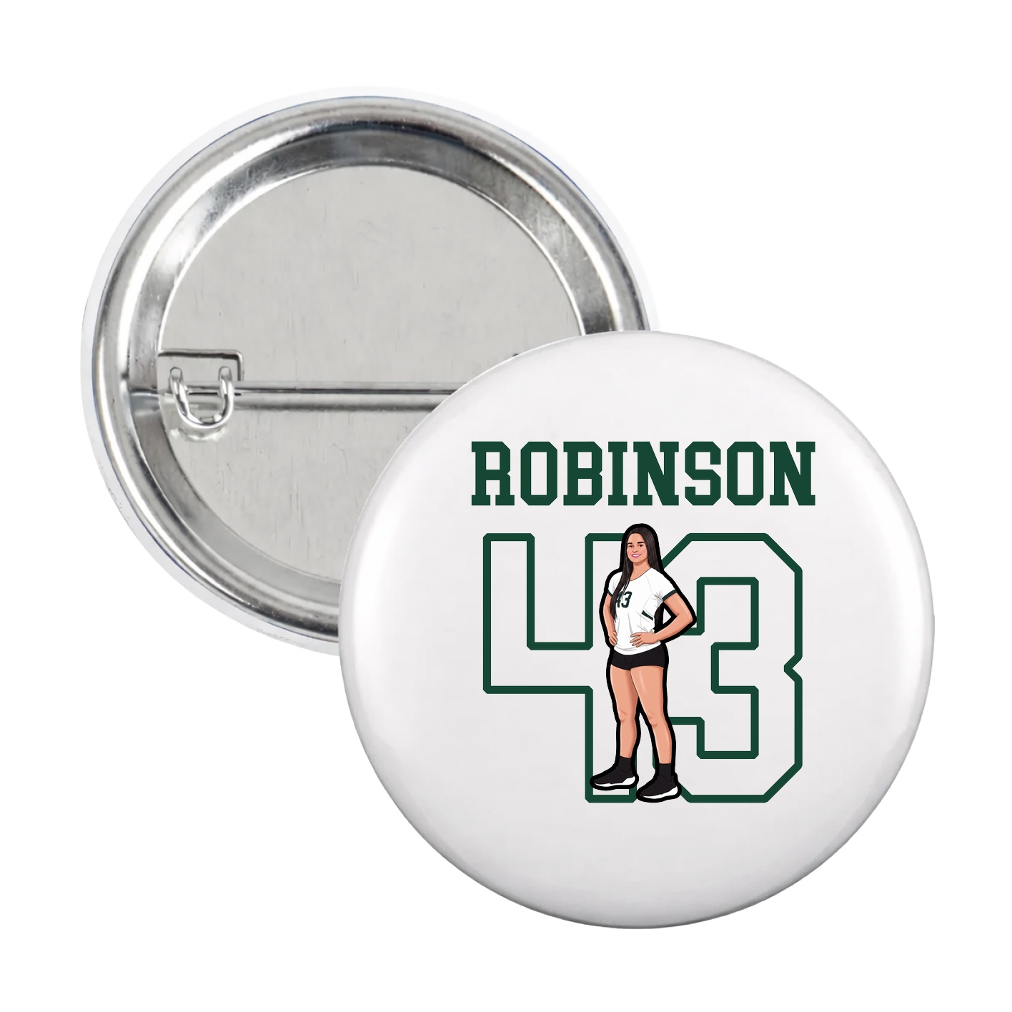 Game Day Button — Shirsey in White
