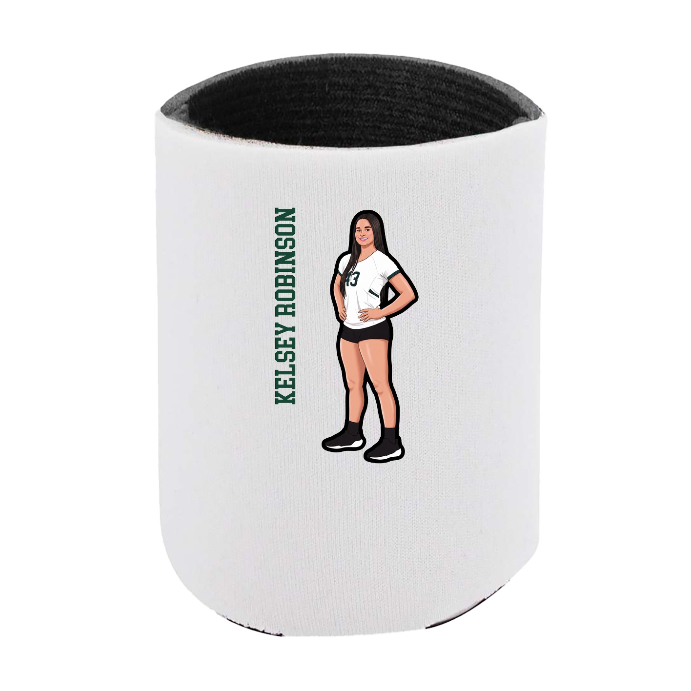 Can Holder — Name Vertical in White