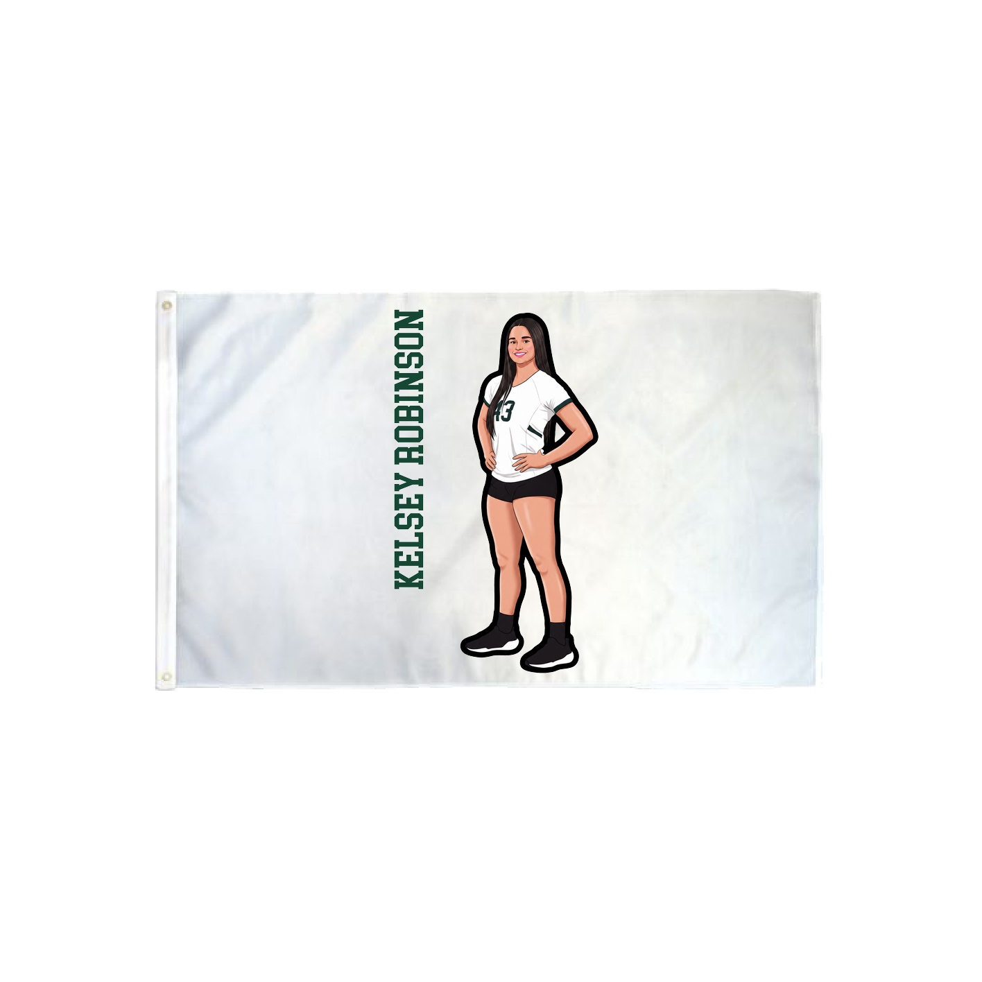 3x5 Flag — Name Vertical in Classic