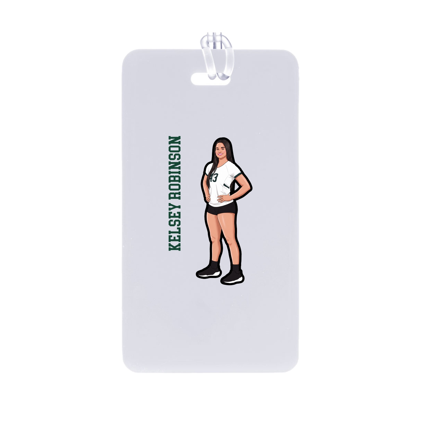 Bag Tag — Name Vertical in Classic