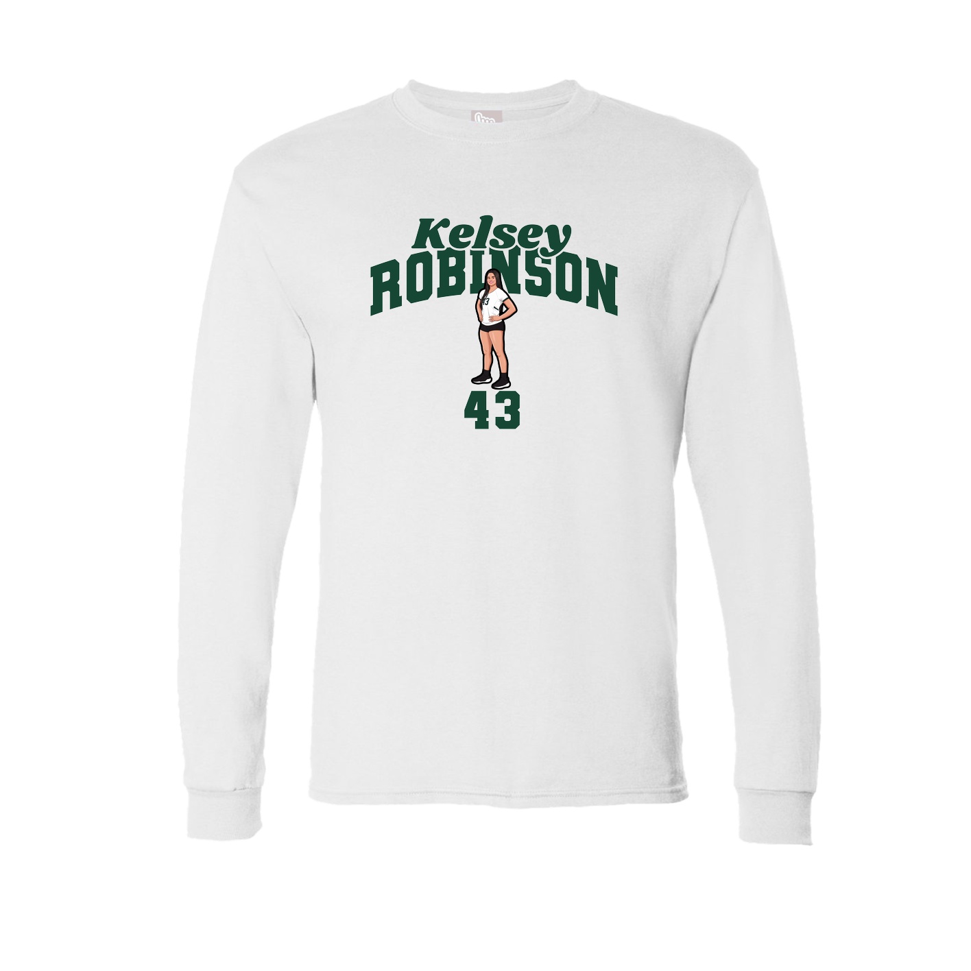 Long Sleeve Tee — Signature Arch in White