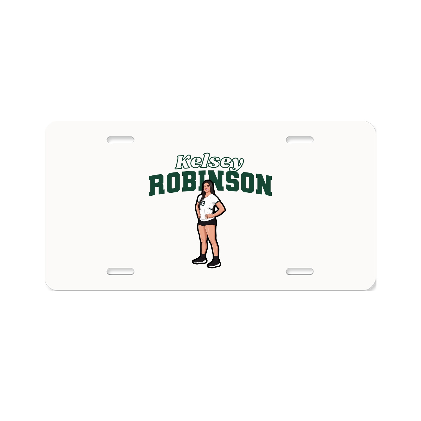 License Plate — Name Arch in Classic