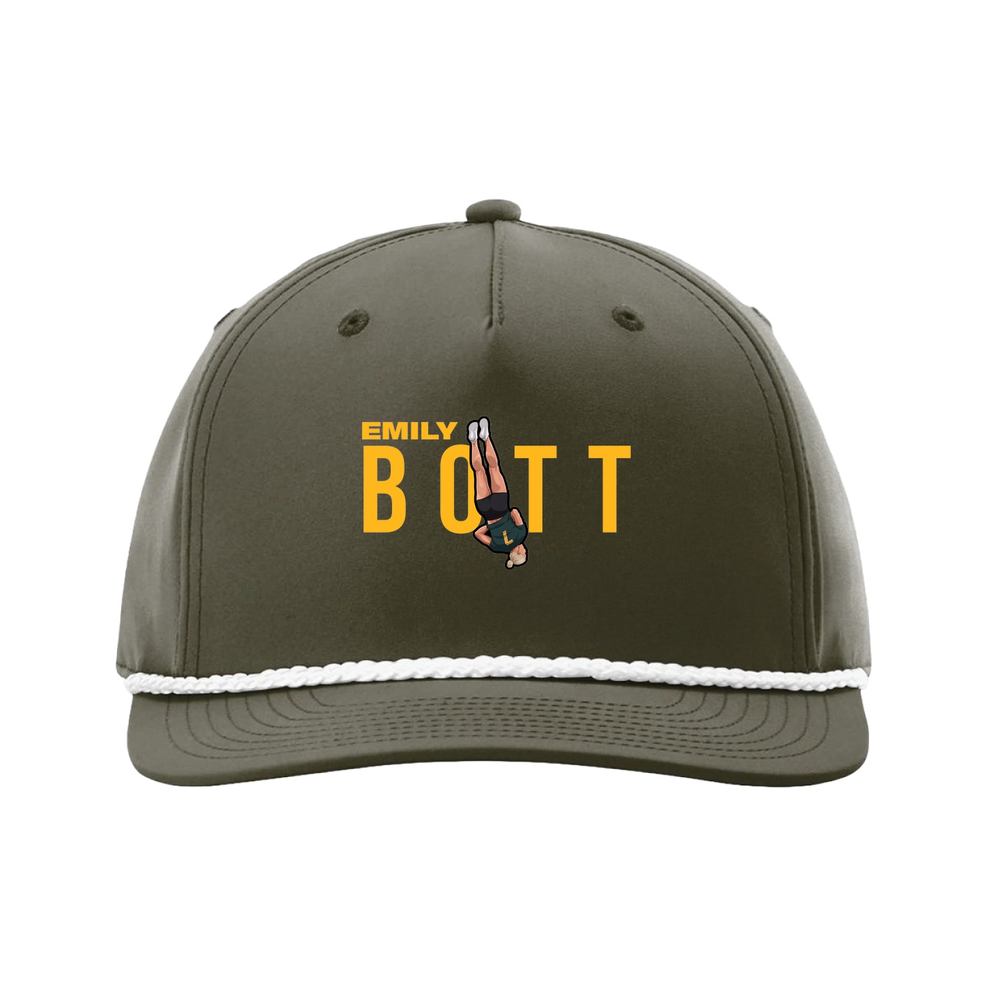 Five-Panel Classic Rope Cap — Player Name in Green
