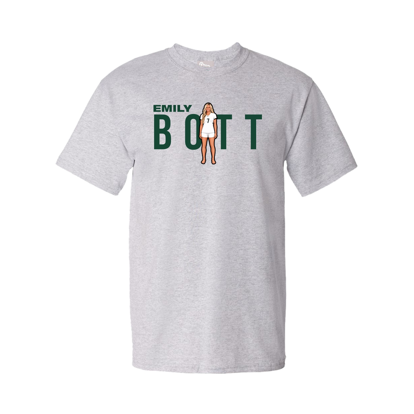 Youth Tee — Player Name in Grey