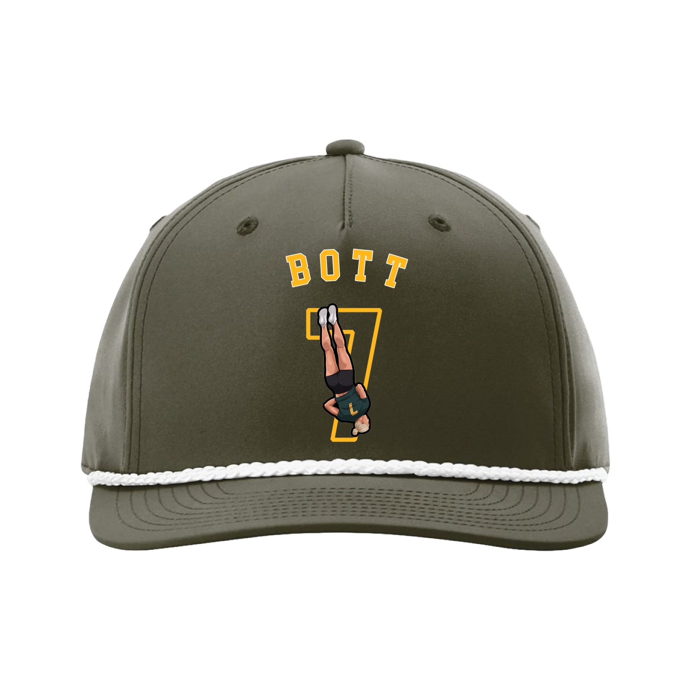 Five-Panel Classic Rope Cap — Shirsey Arch in Green