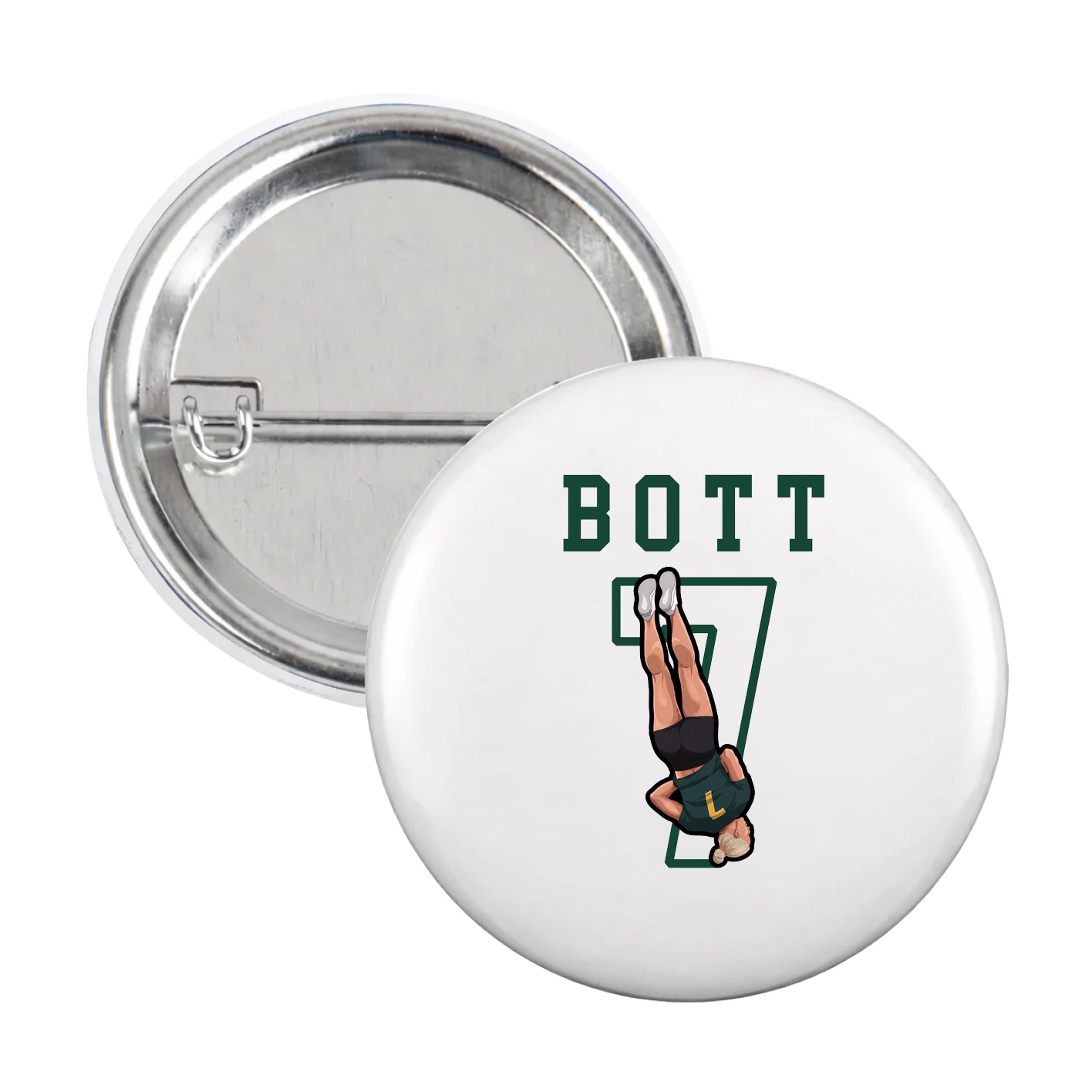 Game Day Button — Shirsey in White