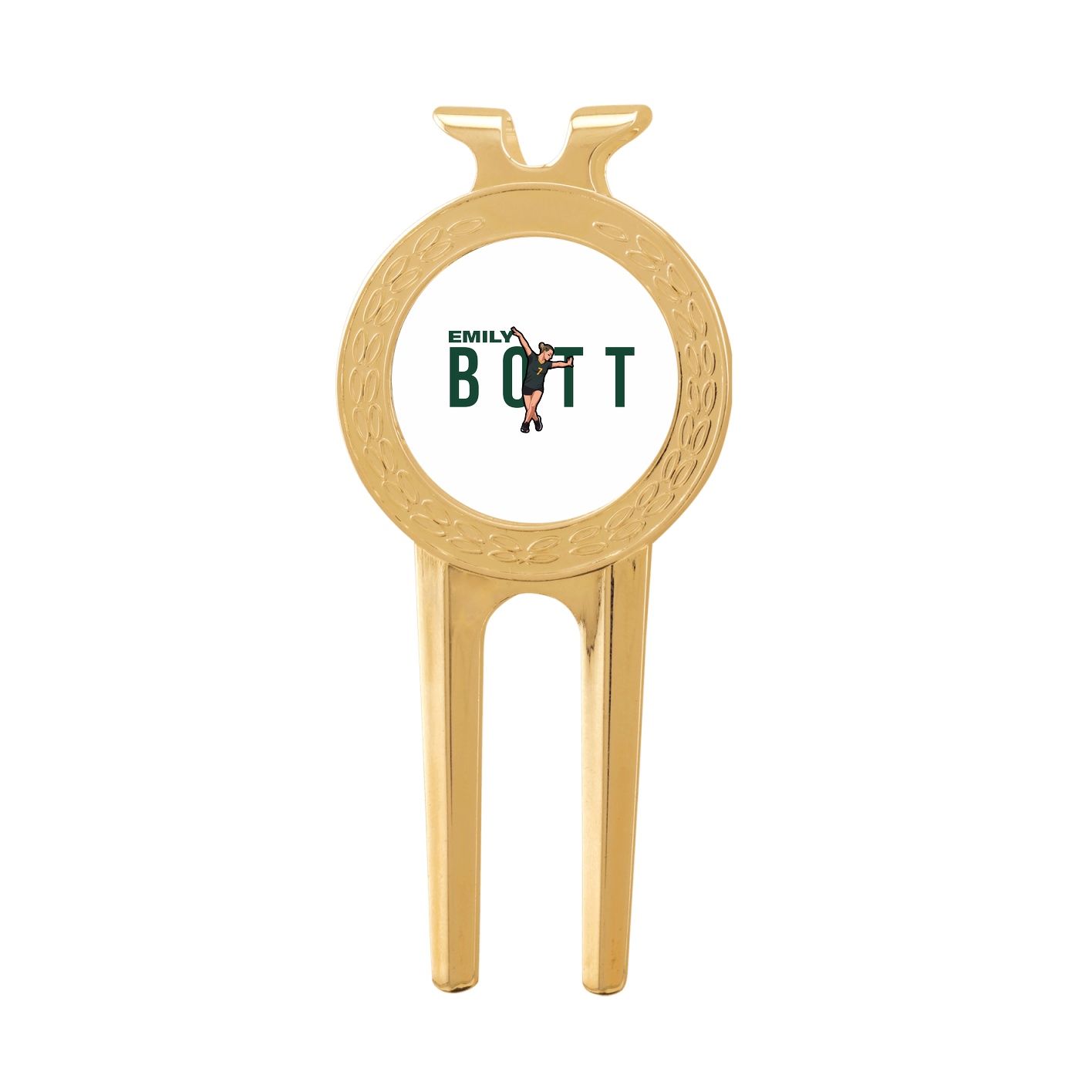 Divot Tool with Ball Marker — Player Name in Classic