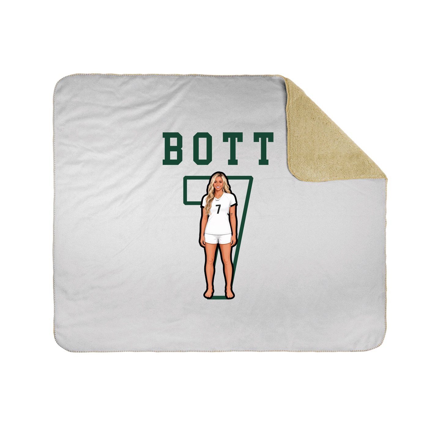 Throw Blanket — Shirsey in White