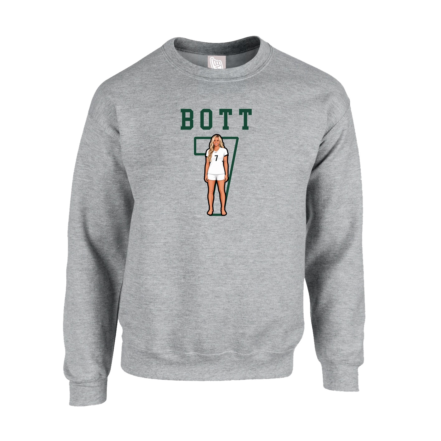 Fleece Crew — Shirsey in Grey