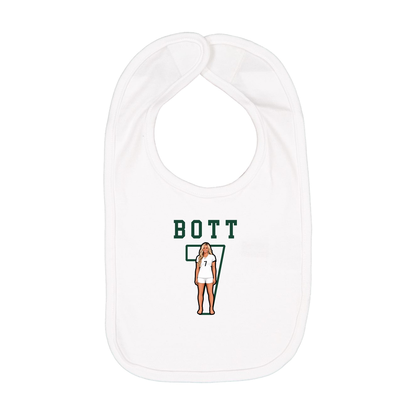 Infant Bib — Shirsey in White