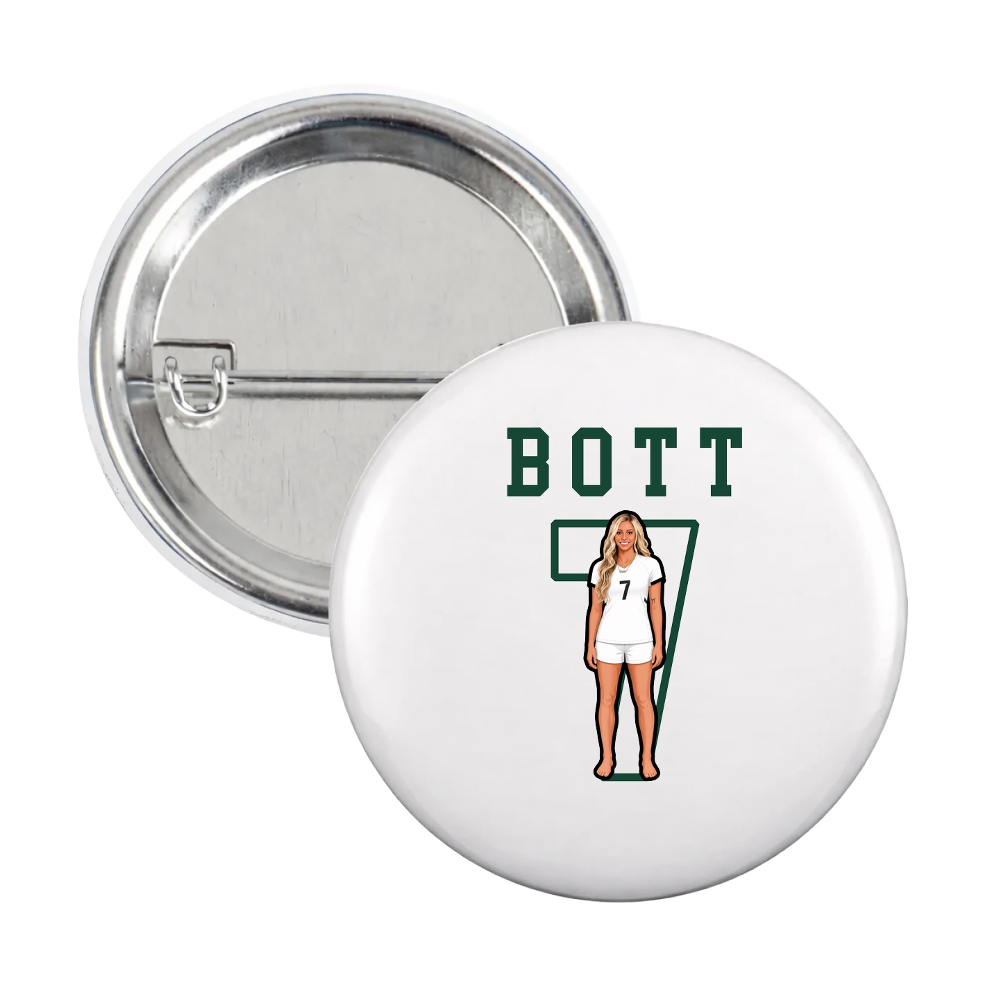 Game Day Button — Shirsey in White