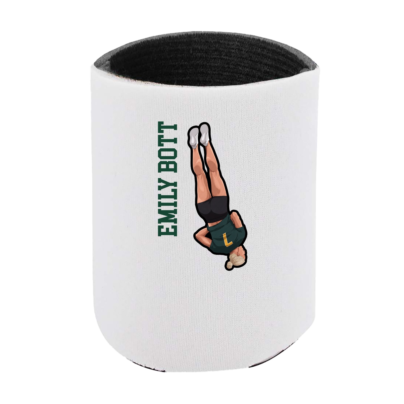 Can Holder — Name Vertical in White