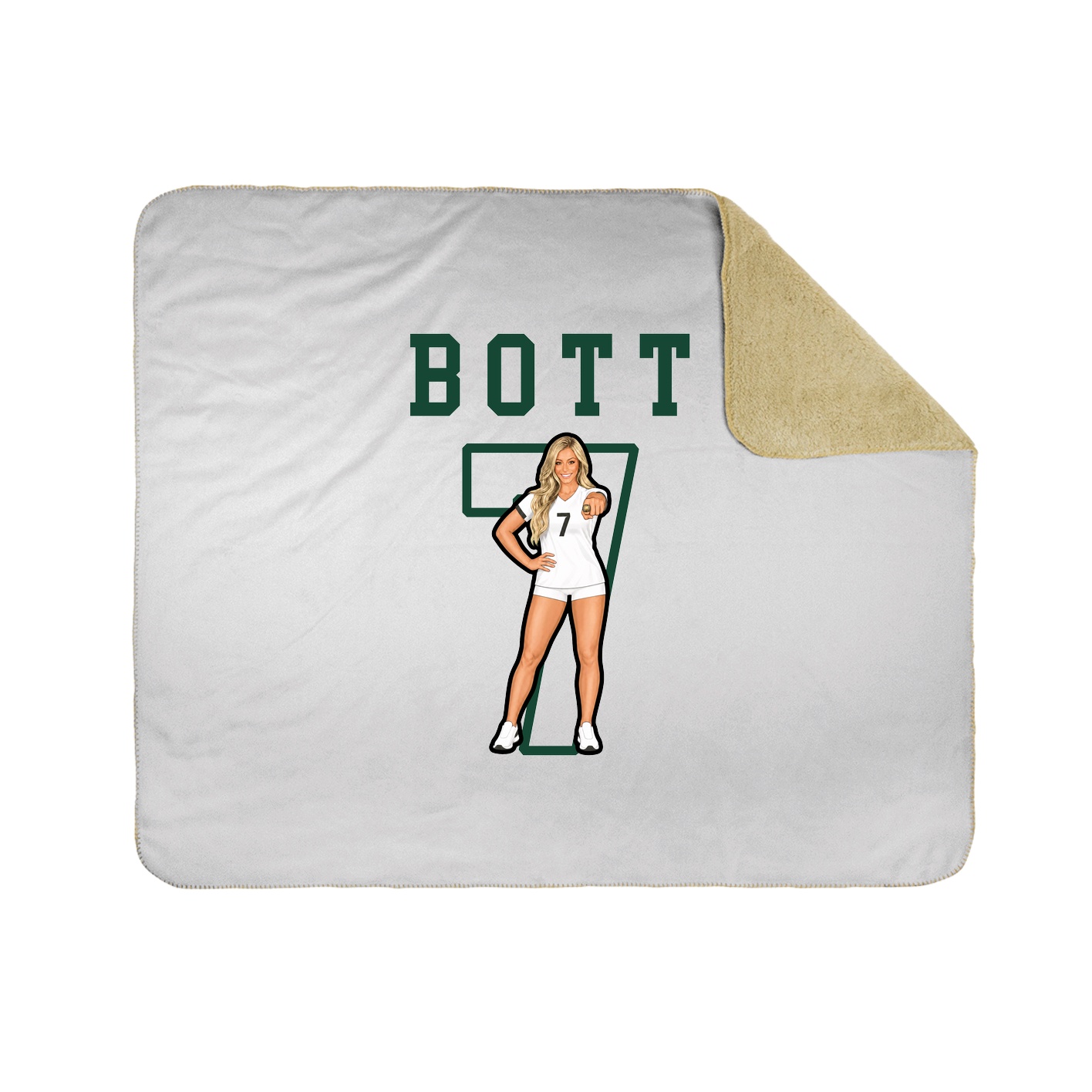 Throw Blanket — Shirsey in White