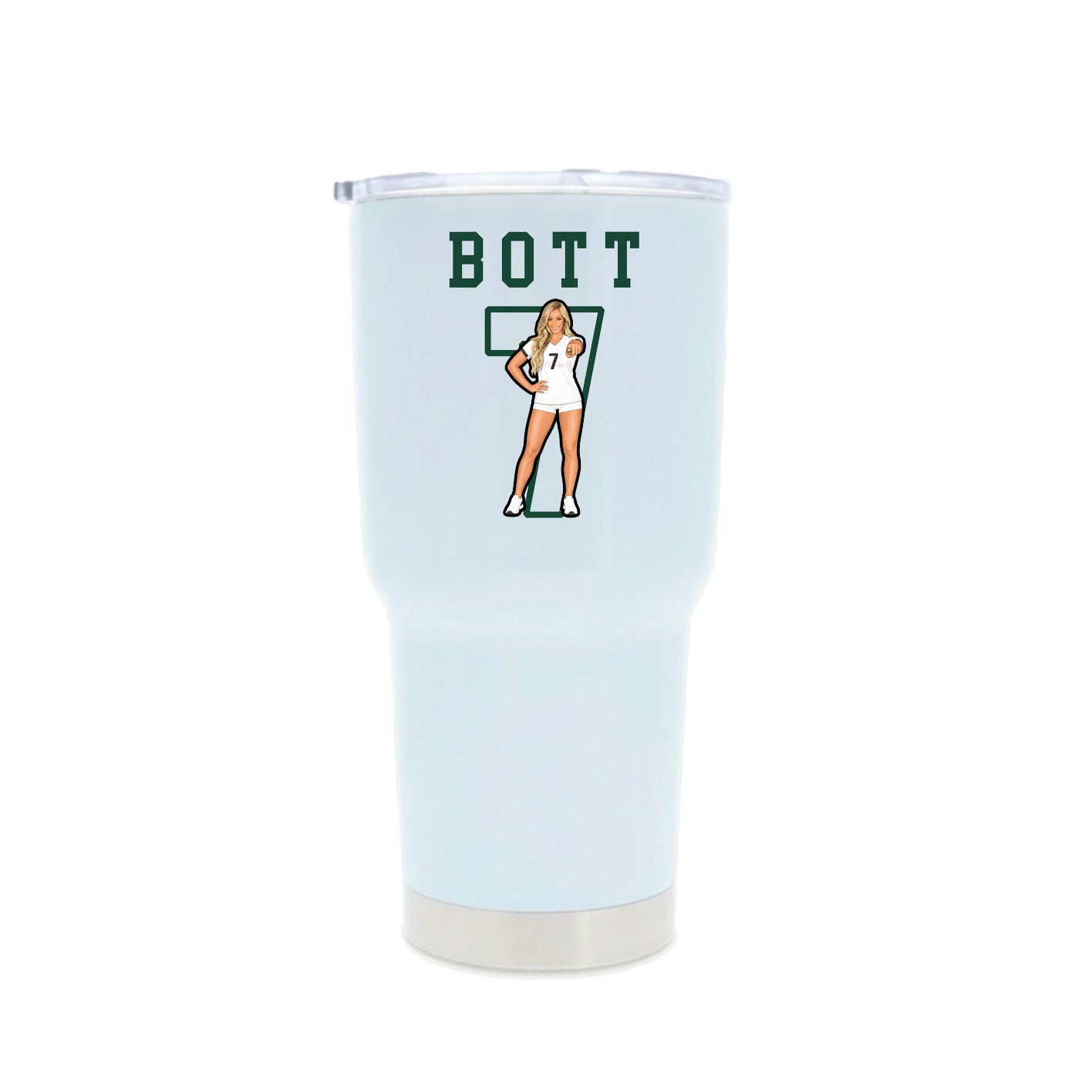 30oz Stainless Steel Tumbler — Shirsey in White